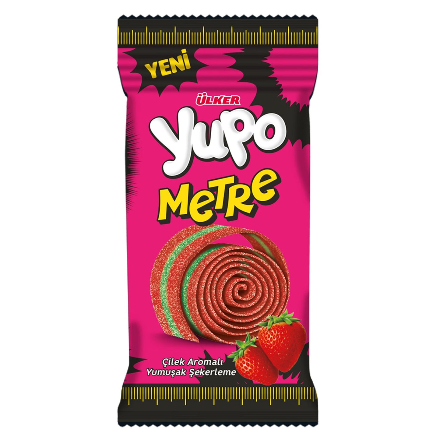 Ülker Yupo Strawberry Flavored Meter (Metre Çilek Aromalı) 50g