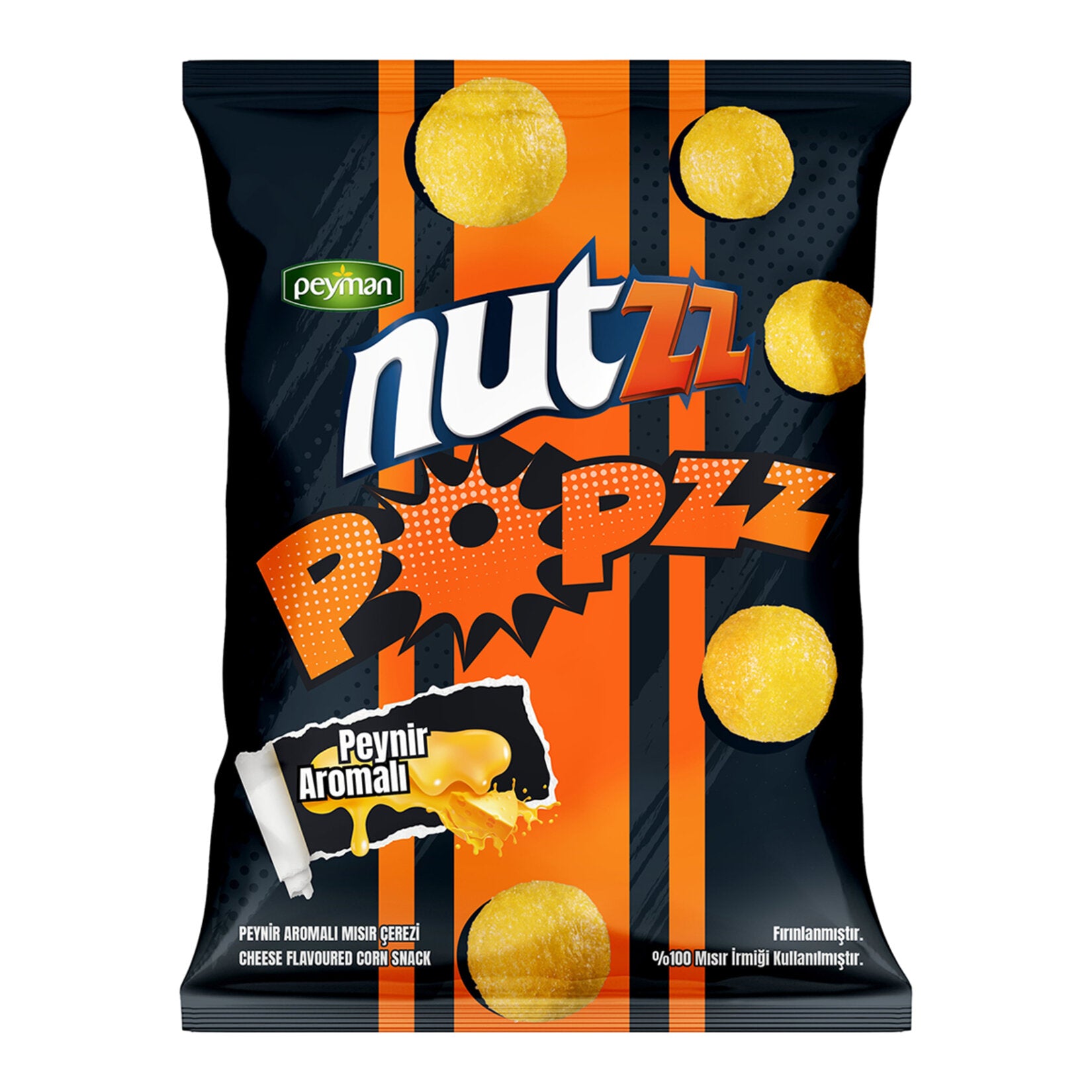 Peyman Nutzz Popzz Peynir Aromalı Mısır Çerez 100 G