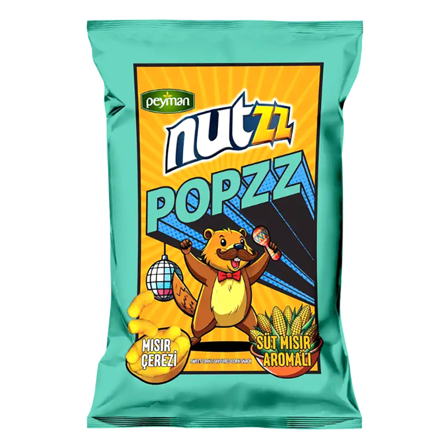 Peyman Nutzz Popzz Sweet Corn Flavored Corn Snack 100g