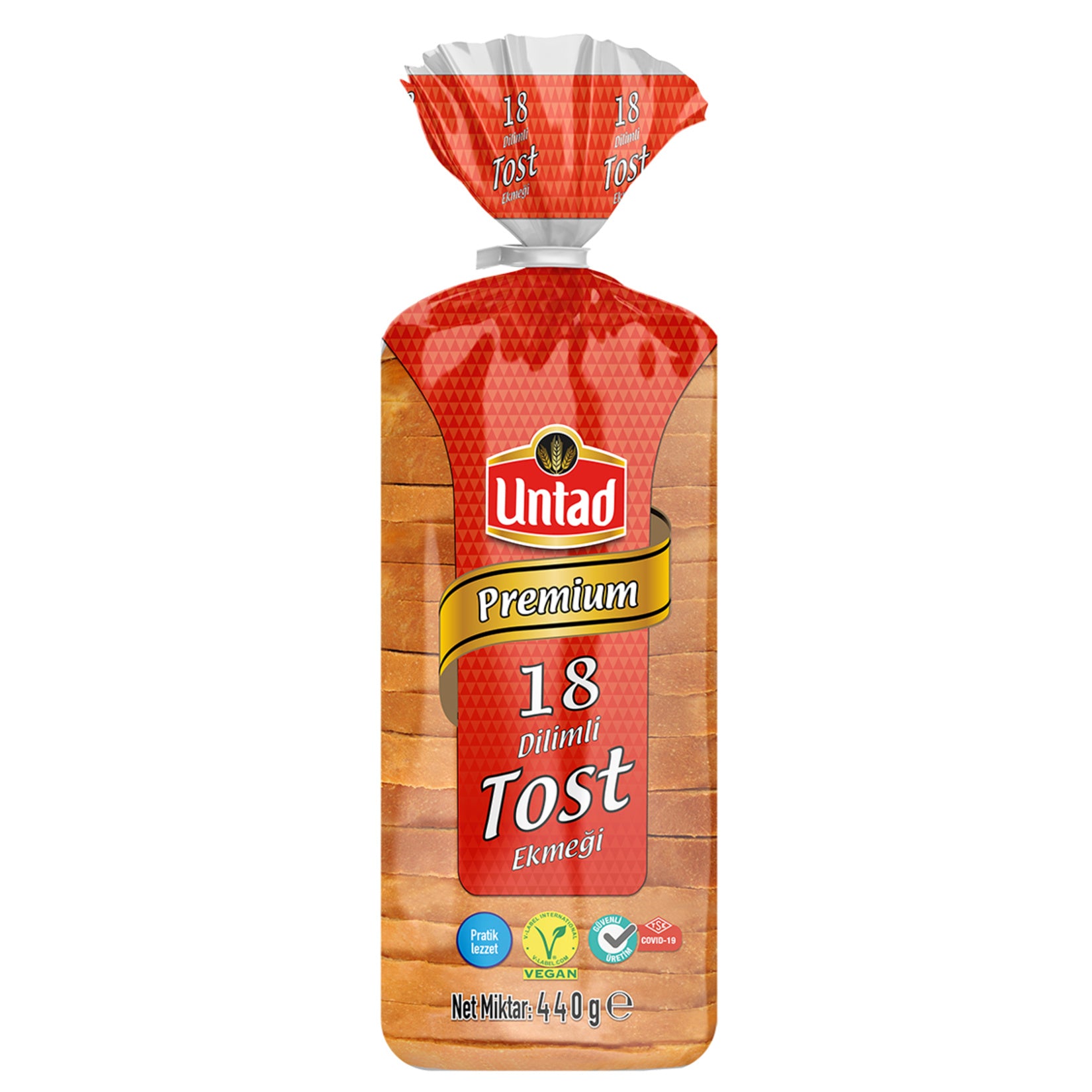 Untad Premium Toast Bread (Tost Ekmeği) 440g
