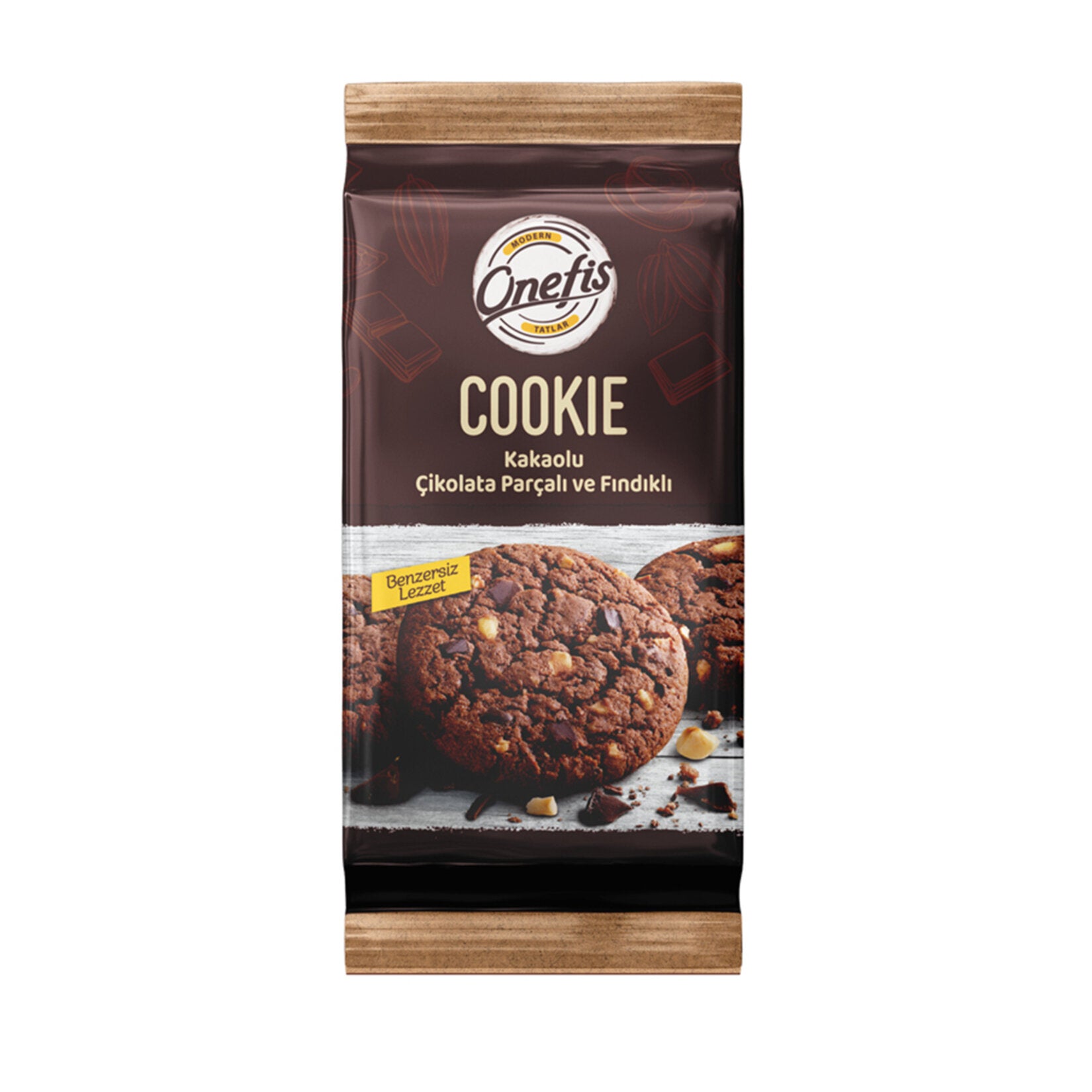 Onefis Chocolate Chip & Hazelnut Cookie (Kakaolu Çikolata Parçalı & Fındıklı Cookie) 180 G