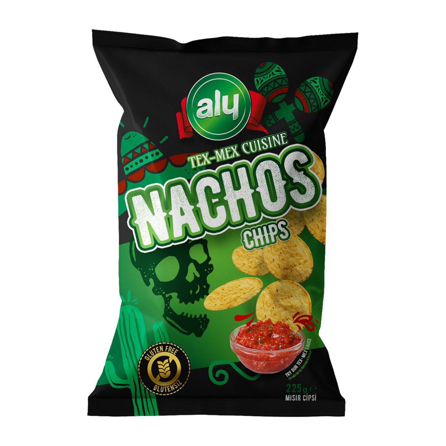 Aly Nachos Cips Glutensiz 225 G