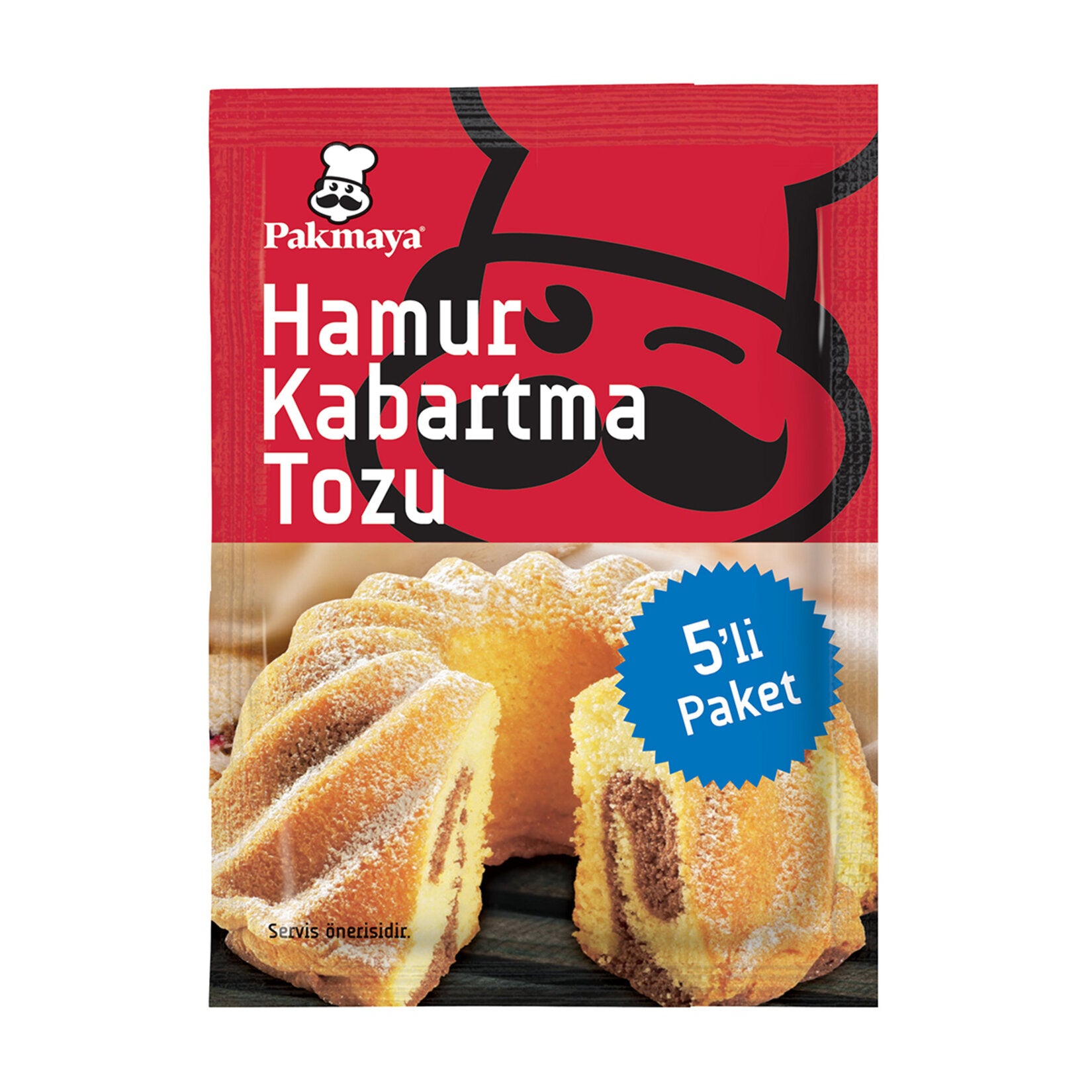 Pakmaya Baking Powder (Hamur Kabartma Tozu) 5 Pack 50g