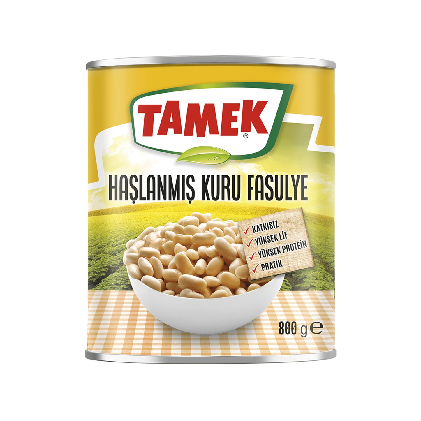 Tamek Haşlanmış Fasulye 800 G