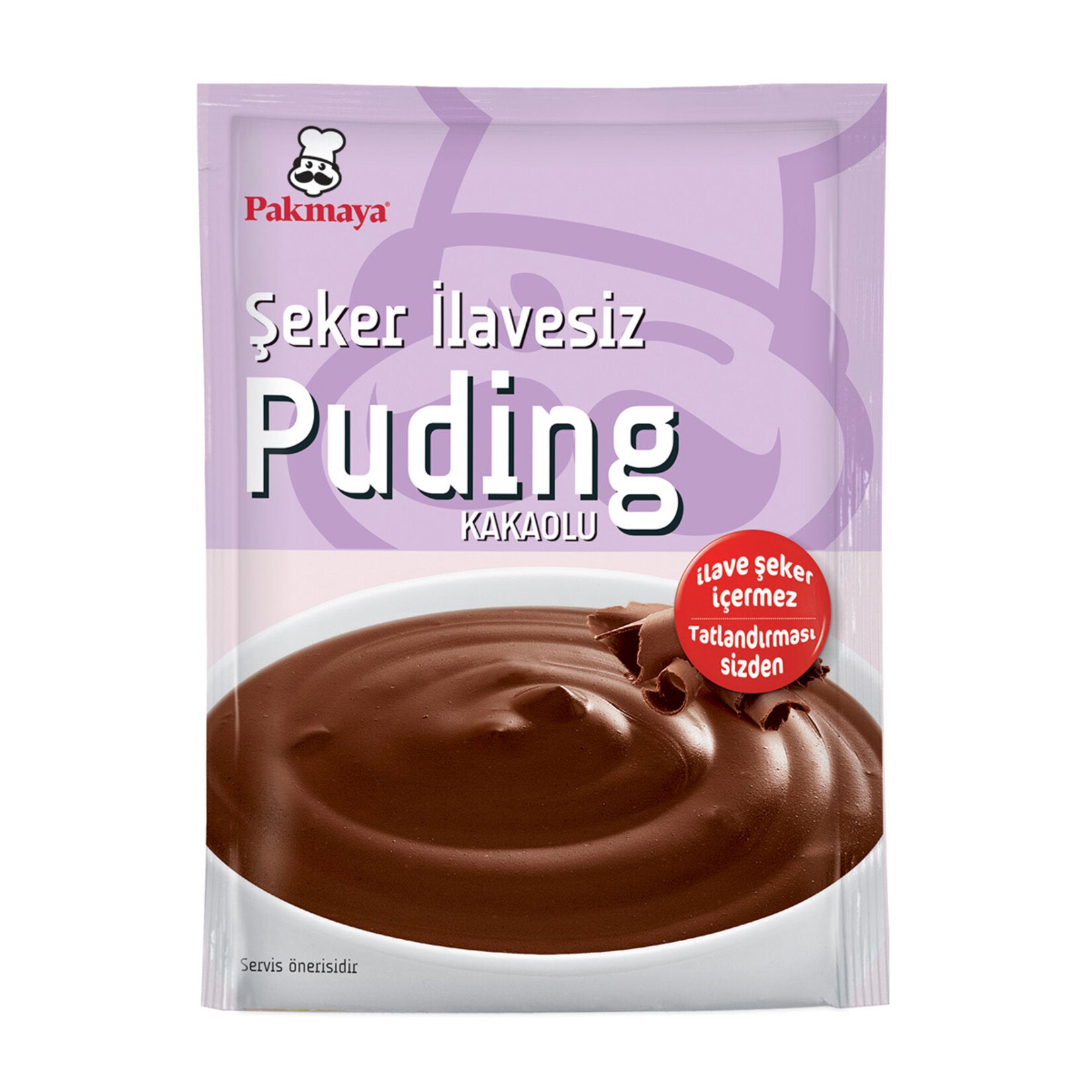 Pakmaya Şeker İlavesiz Kakaolu Puding Toz Karışım 54 G