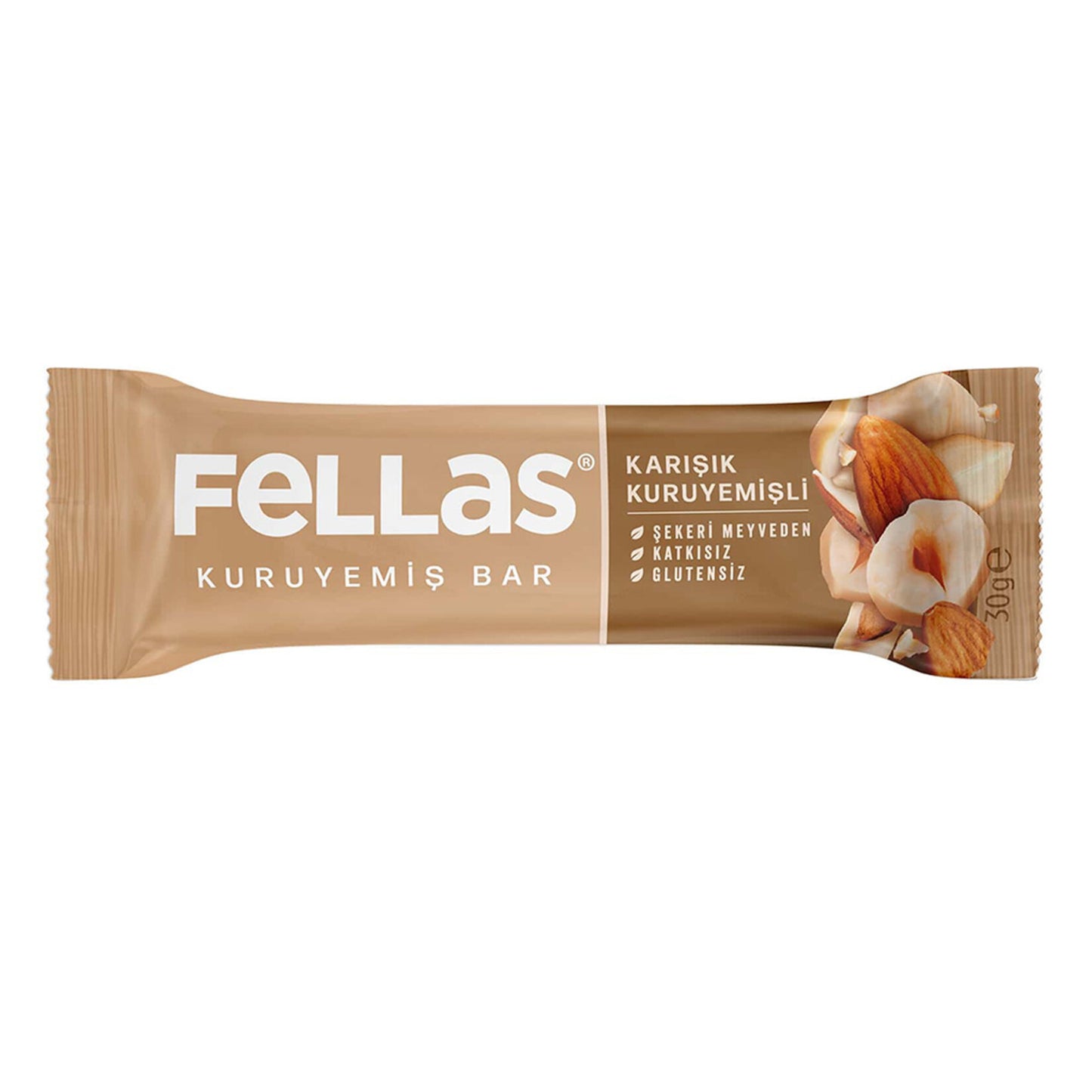 Fellas Mixed Nut Bar (Karışık Kuruyemişli Bar) 30g