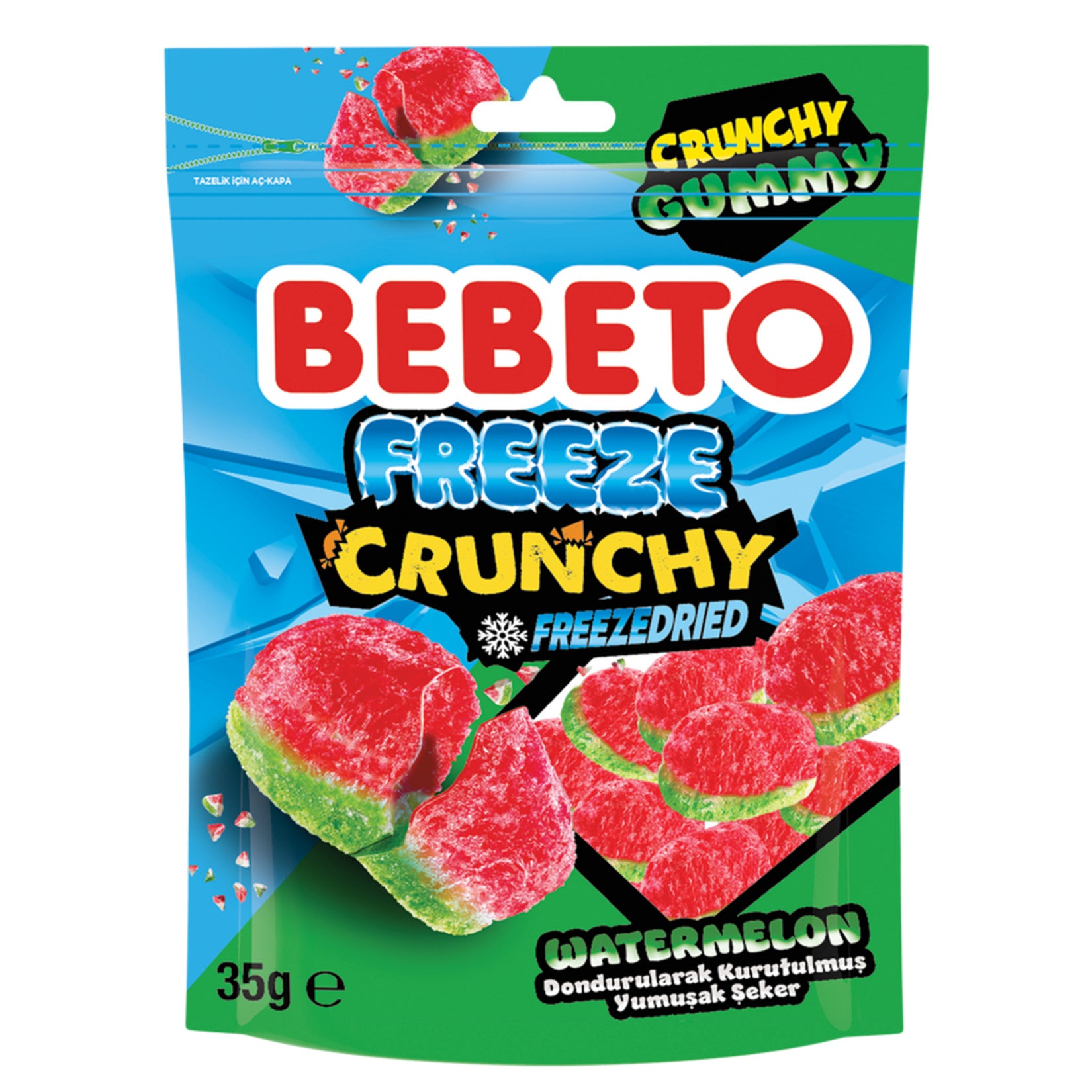 Bebeto Freeze Crunchy Watermelon 35g