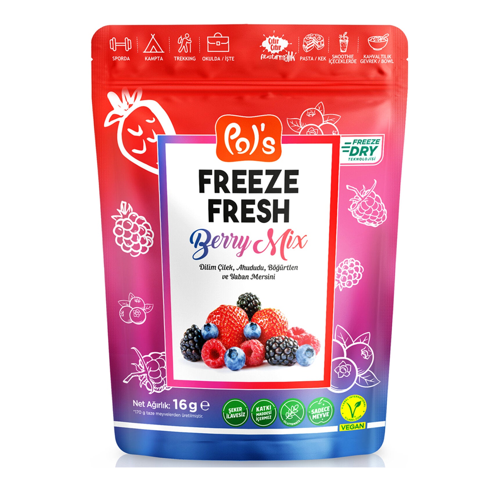 Pols Freeze Fresh Berry Mix 16G