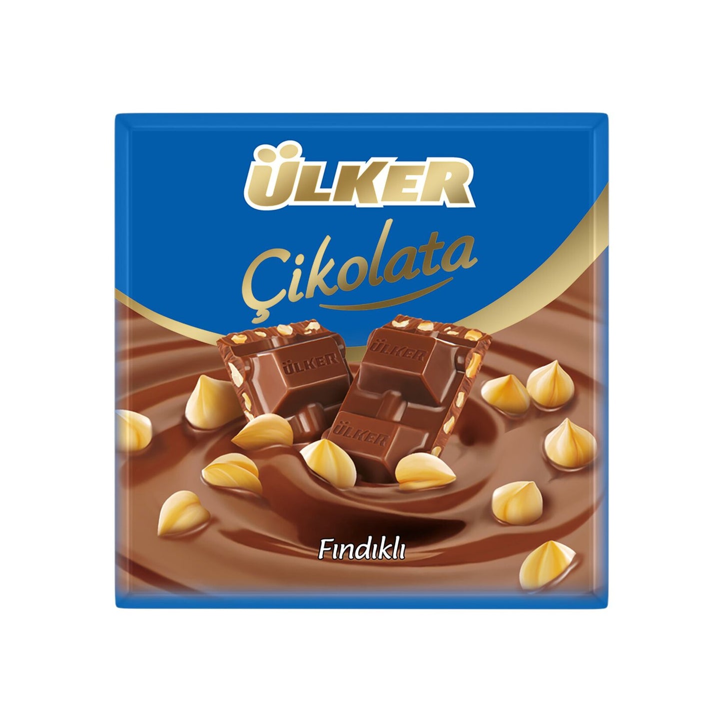Ülker Hazelnut Milk Chocolate (Fındıklı Sütlü Kare Çikolata) 60 G