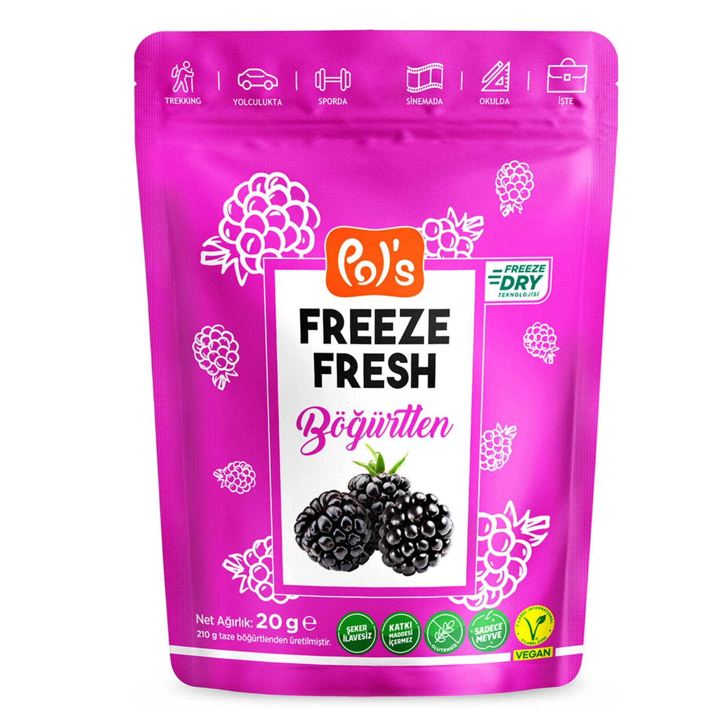 Pol's Freeze Fresh Böğürtlen 20  G