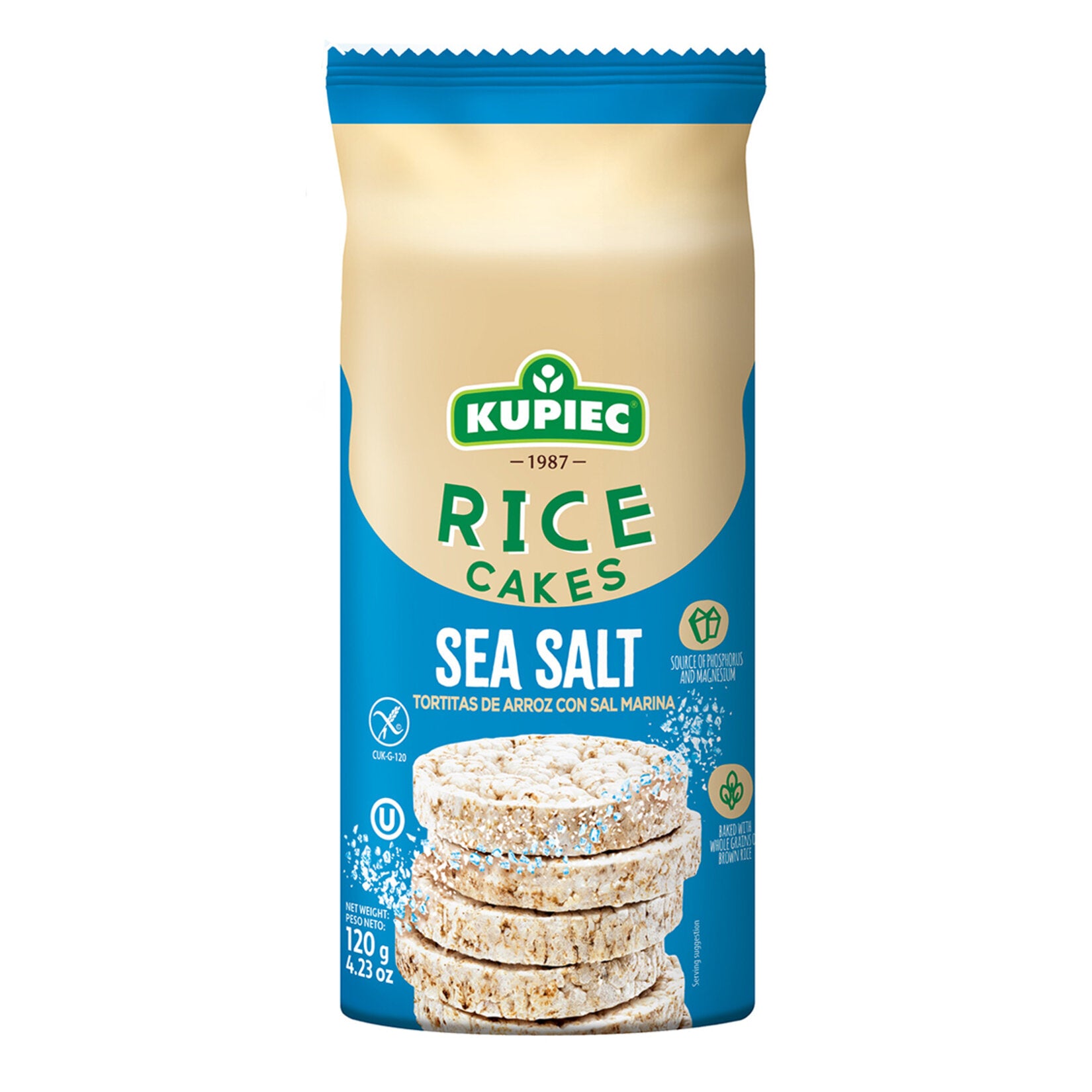 Kupiec Sea Salt Rice Cake (Deniz Tuzlu Pirinç Patlağı) 120g