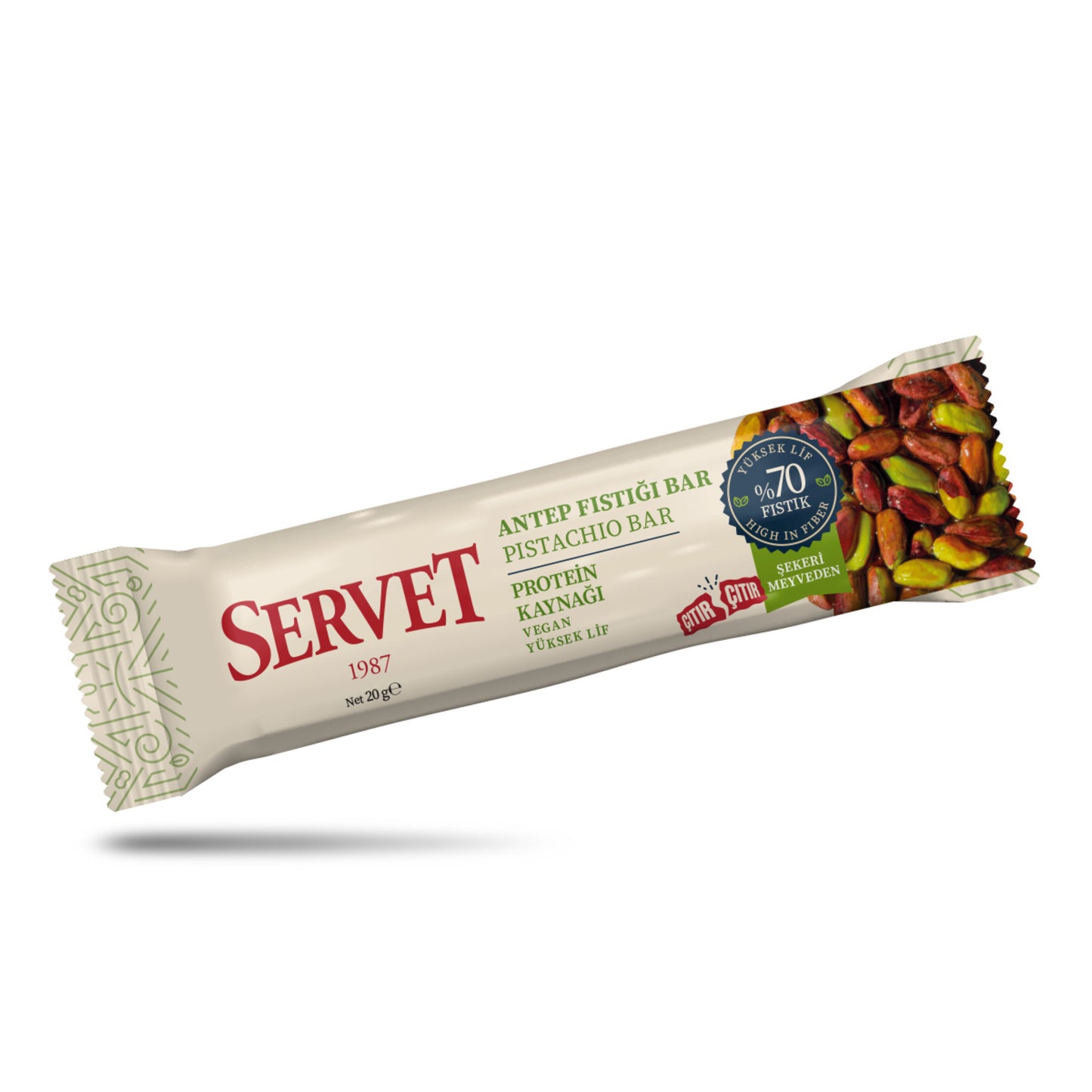 Servet Confectionery Pistachio Bar 20g
