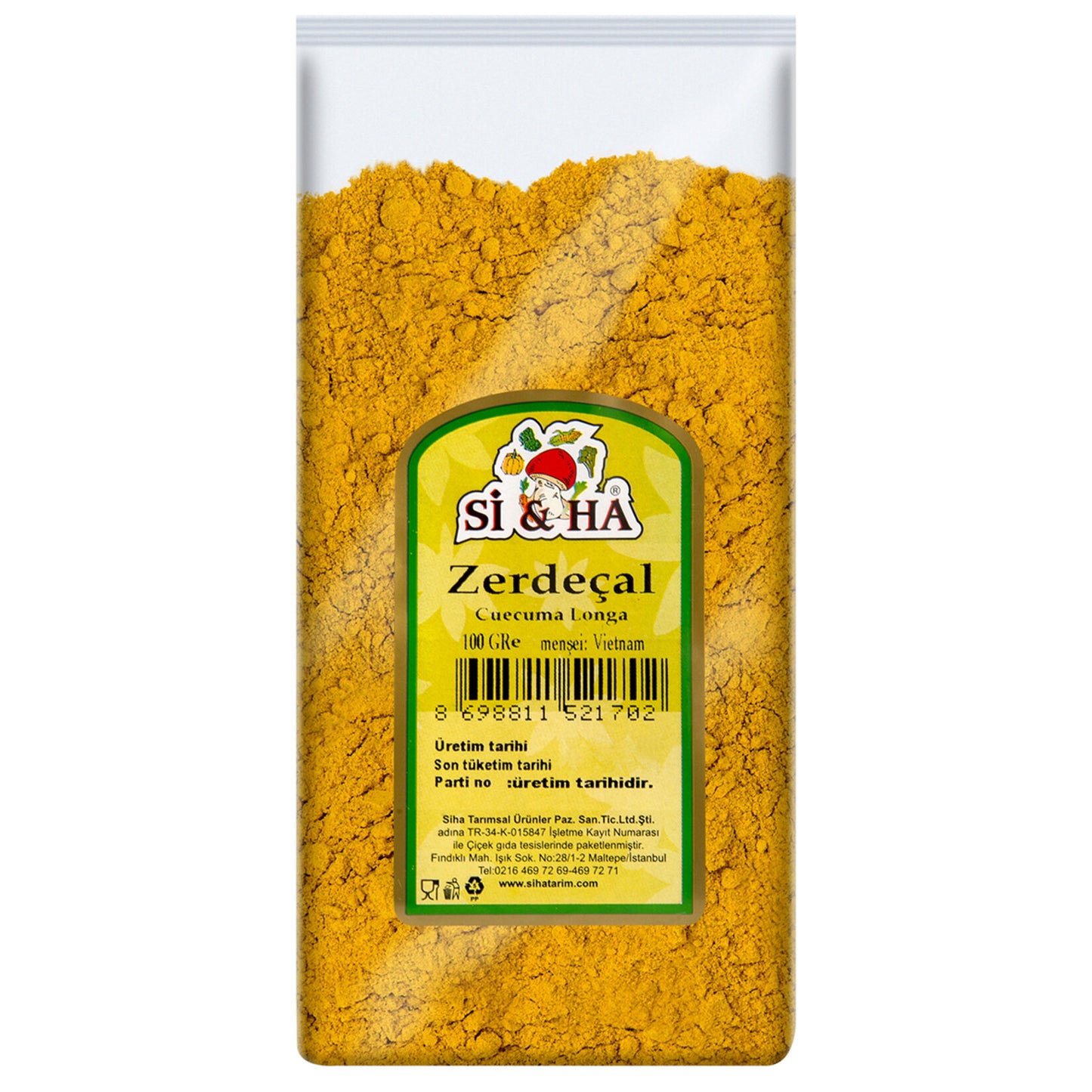 Si&Ha Turmeric (Zerdeçal) 100 G