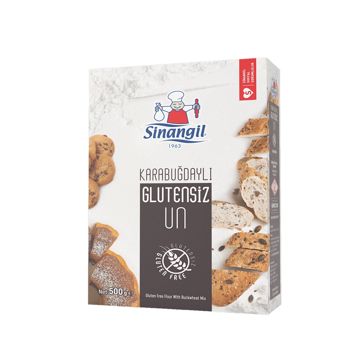 Sinangil Karabuğdaylı Glutensiz Un 500 G