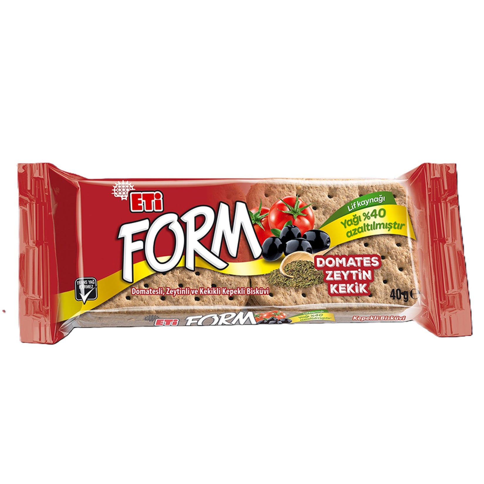 Eti Form Tomato and Olive Herb Biscuit (Domatesli Zeytinli ve Kekikli Bisküvi) 40 G