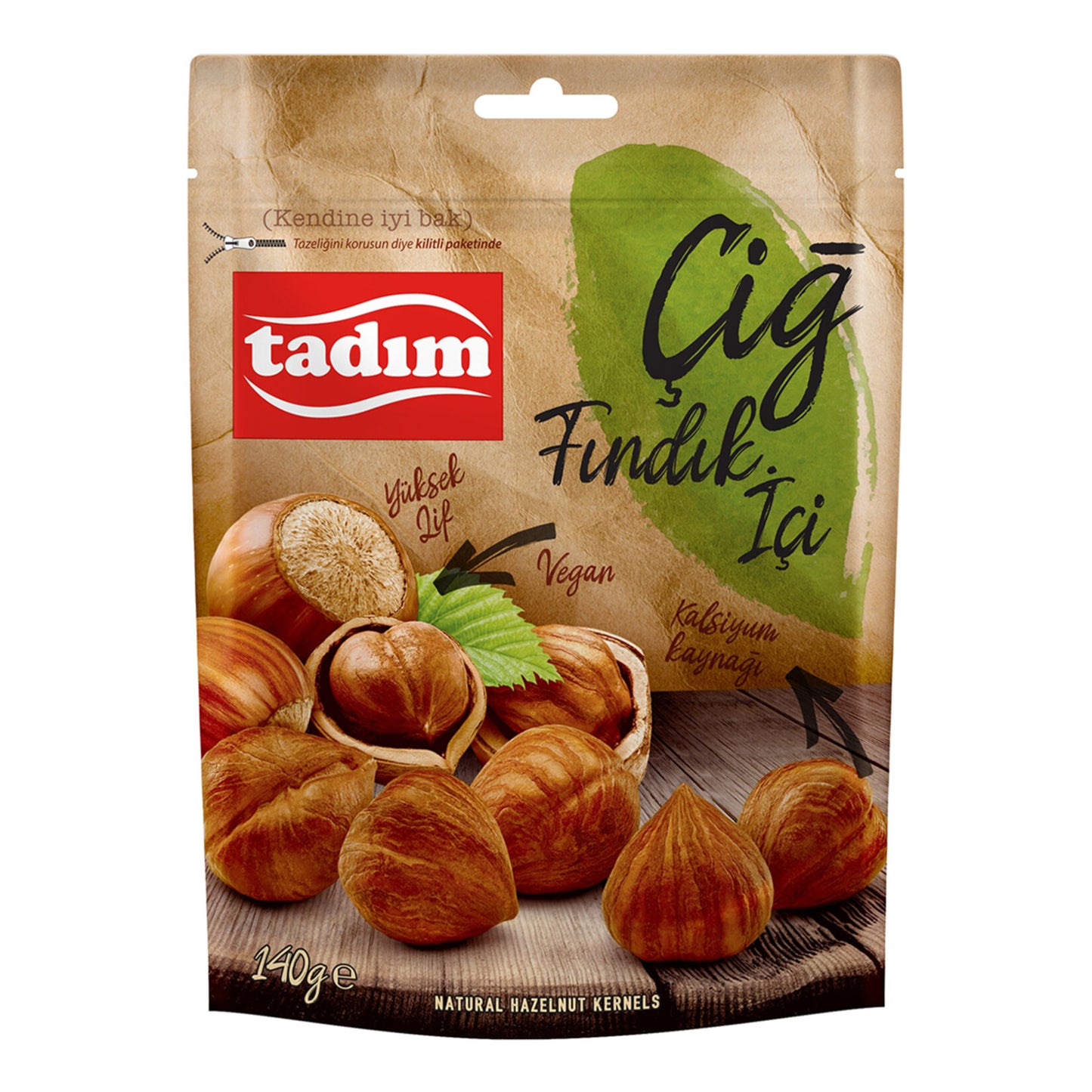 Tadım Raw Hazelnut Kernels (Çiğ Fındık İçi) 140 G
