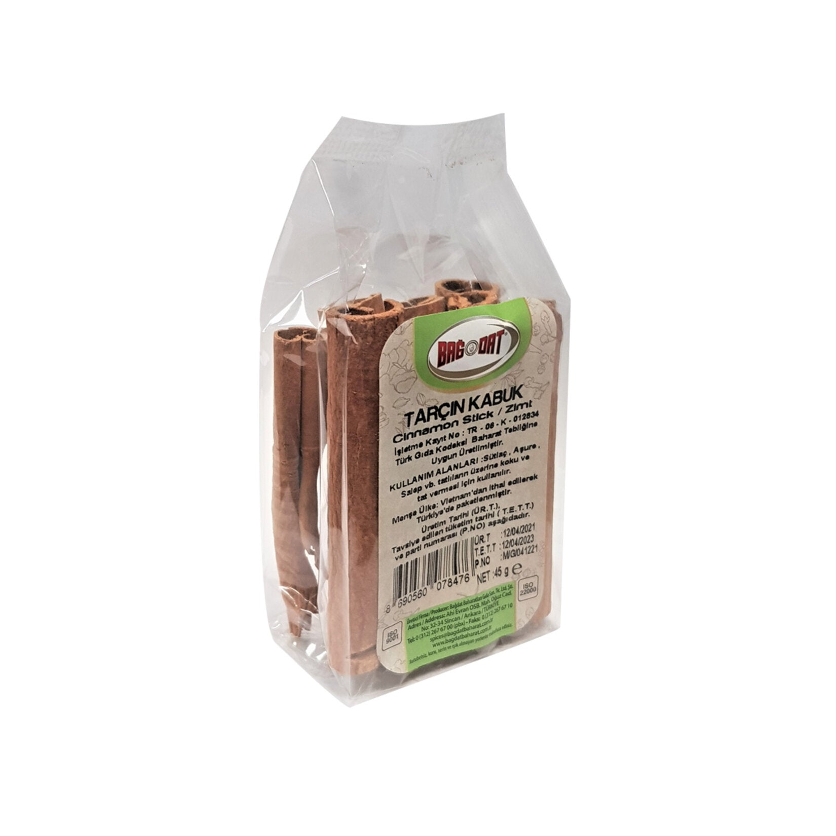 Bağdat Cinnamon Sticks (Kabuk Tarçın) 45 G