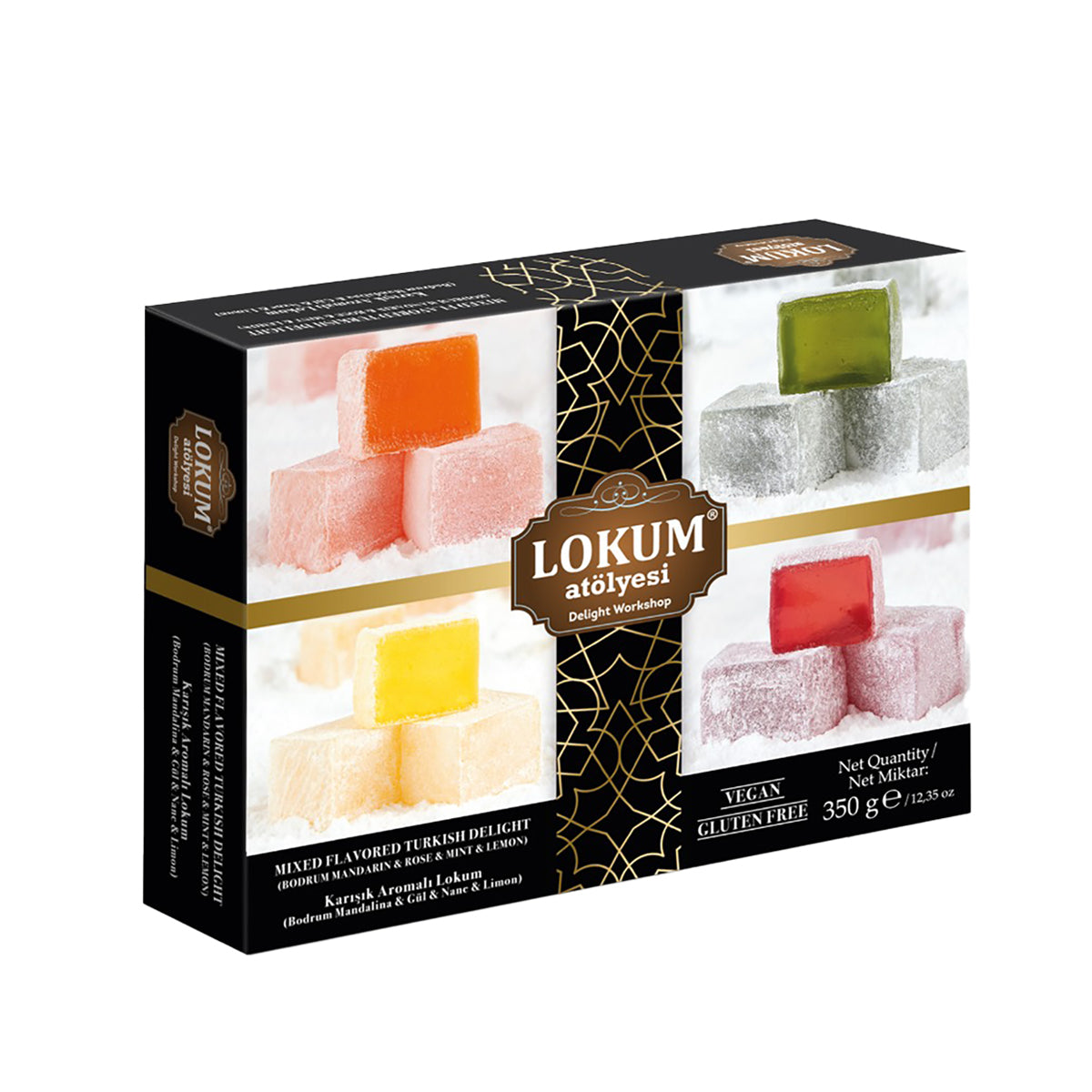 Mixed Flavored Turkish Delight (Karışık Aromalı Lokum) 350g