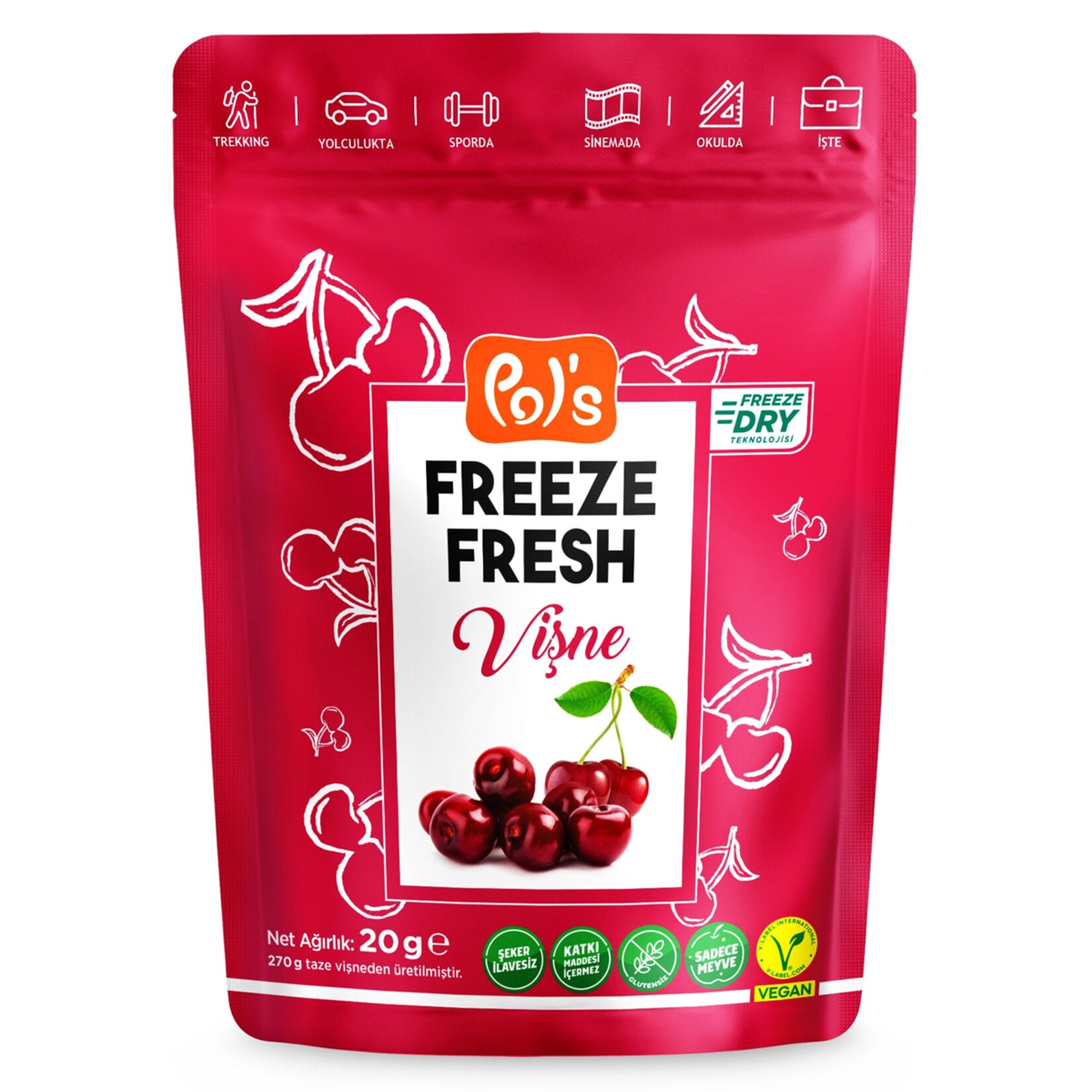 Pol's Freeze Fresh Vişne 20 G