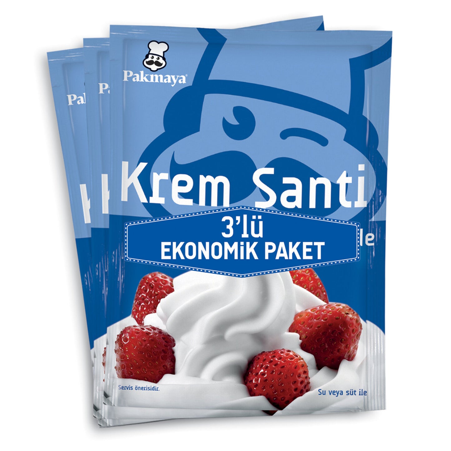 Pakmaya Whipped Cream (Krem Şanti) 3-Pack 225 G