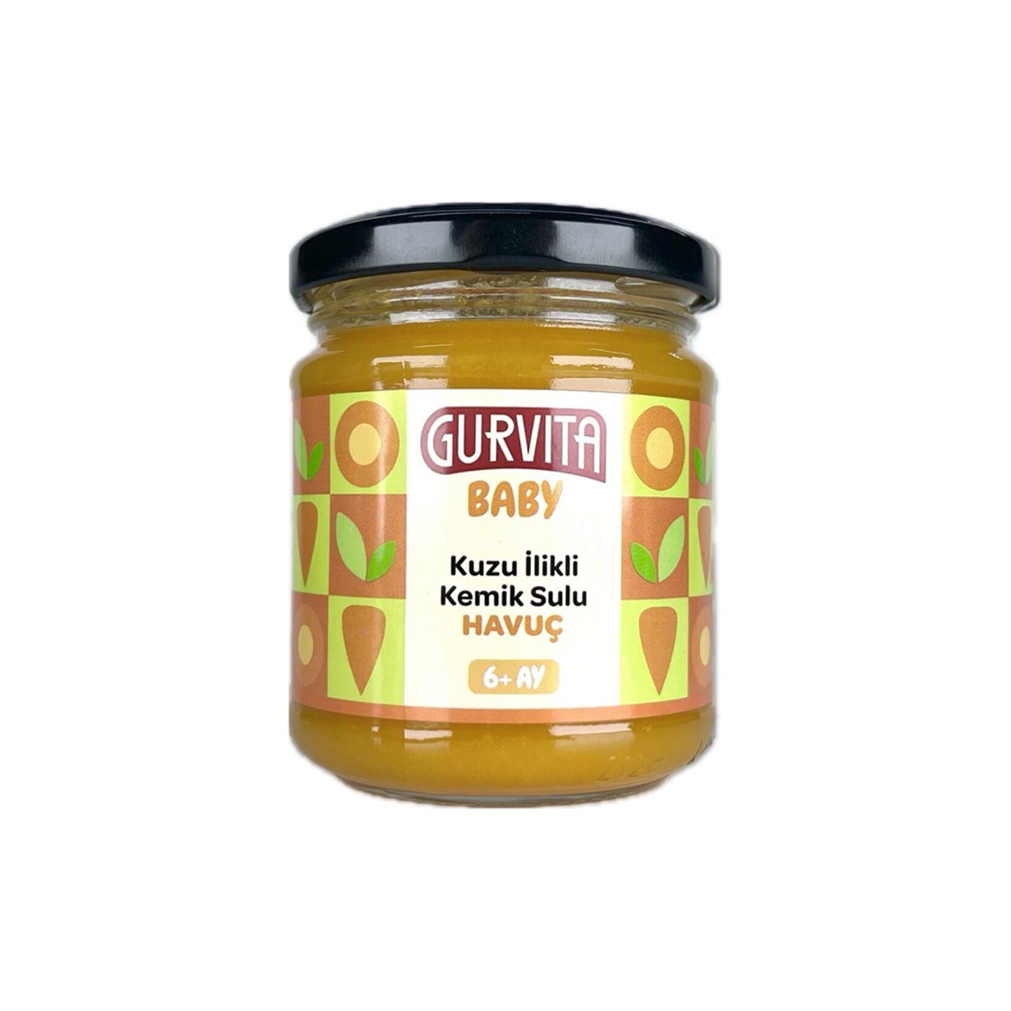 Gurvita Baby Lamb Bone Broth Carrot (Kuzu İlikli Kemik Sulu Havuç) 165g
