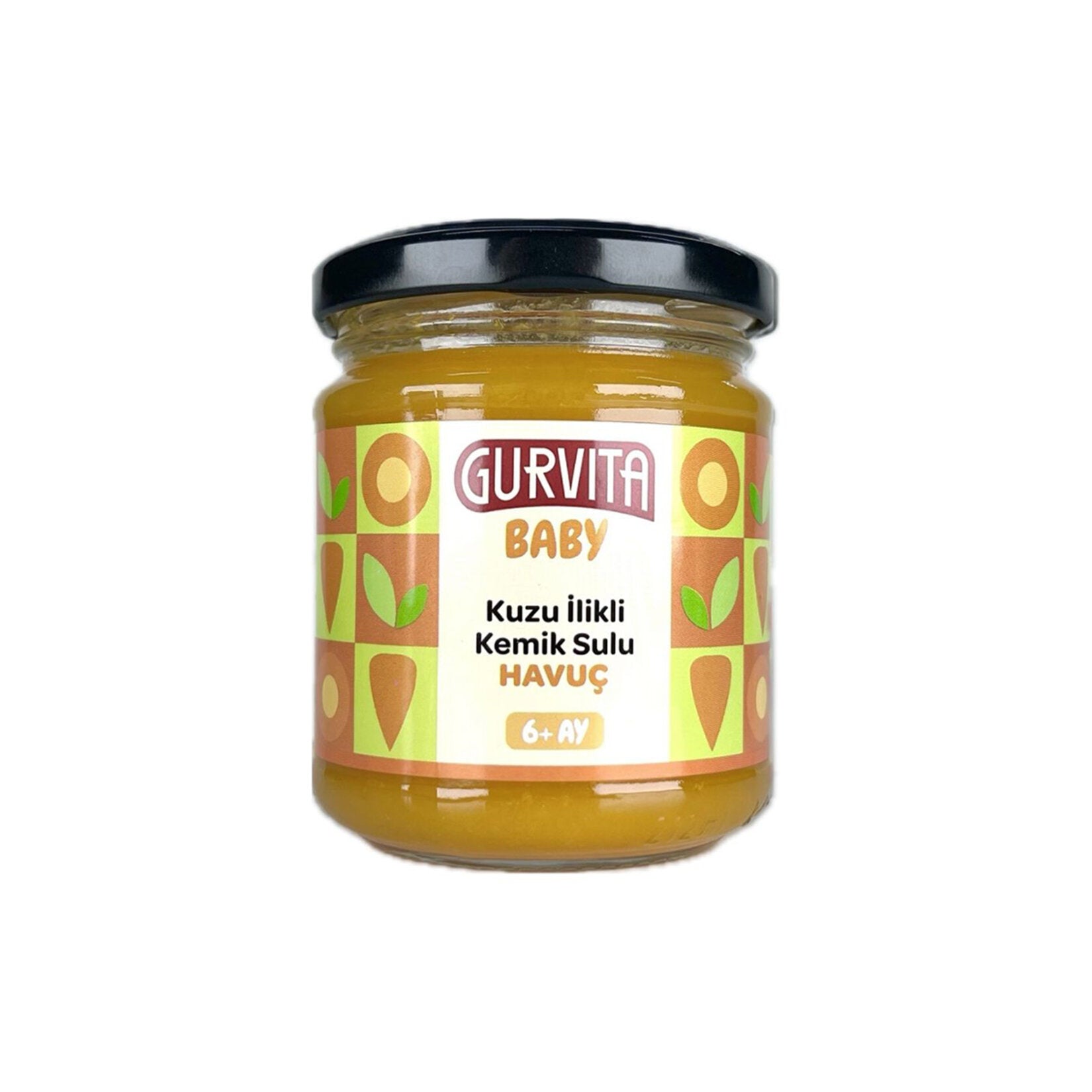 Gurvita Baby Lamb Bone Broth Carrot (Kuzu İlikli Kemik Sulu Havuç) 165g