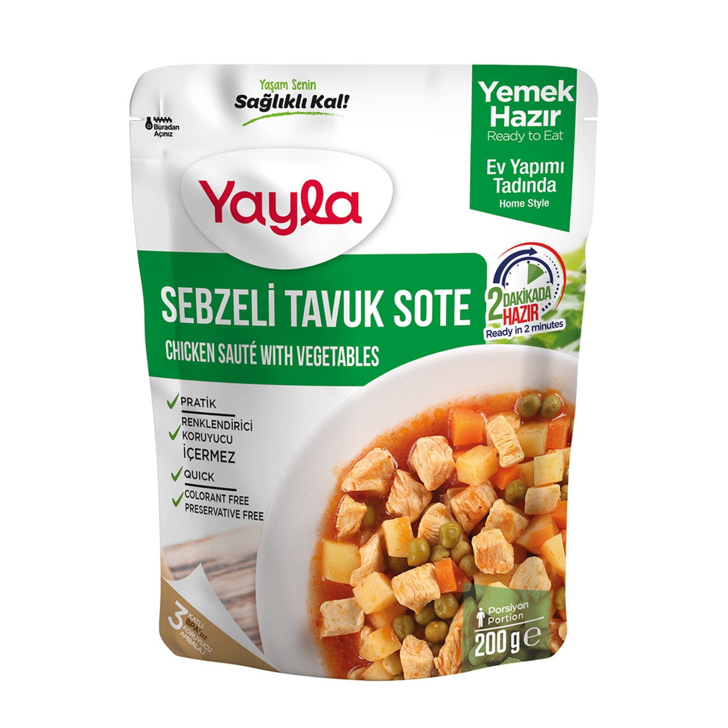 Yayla Chicken Stir-Fry with Vegetables 200g