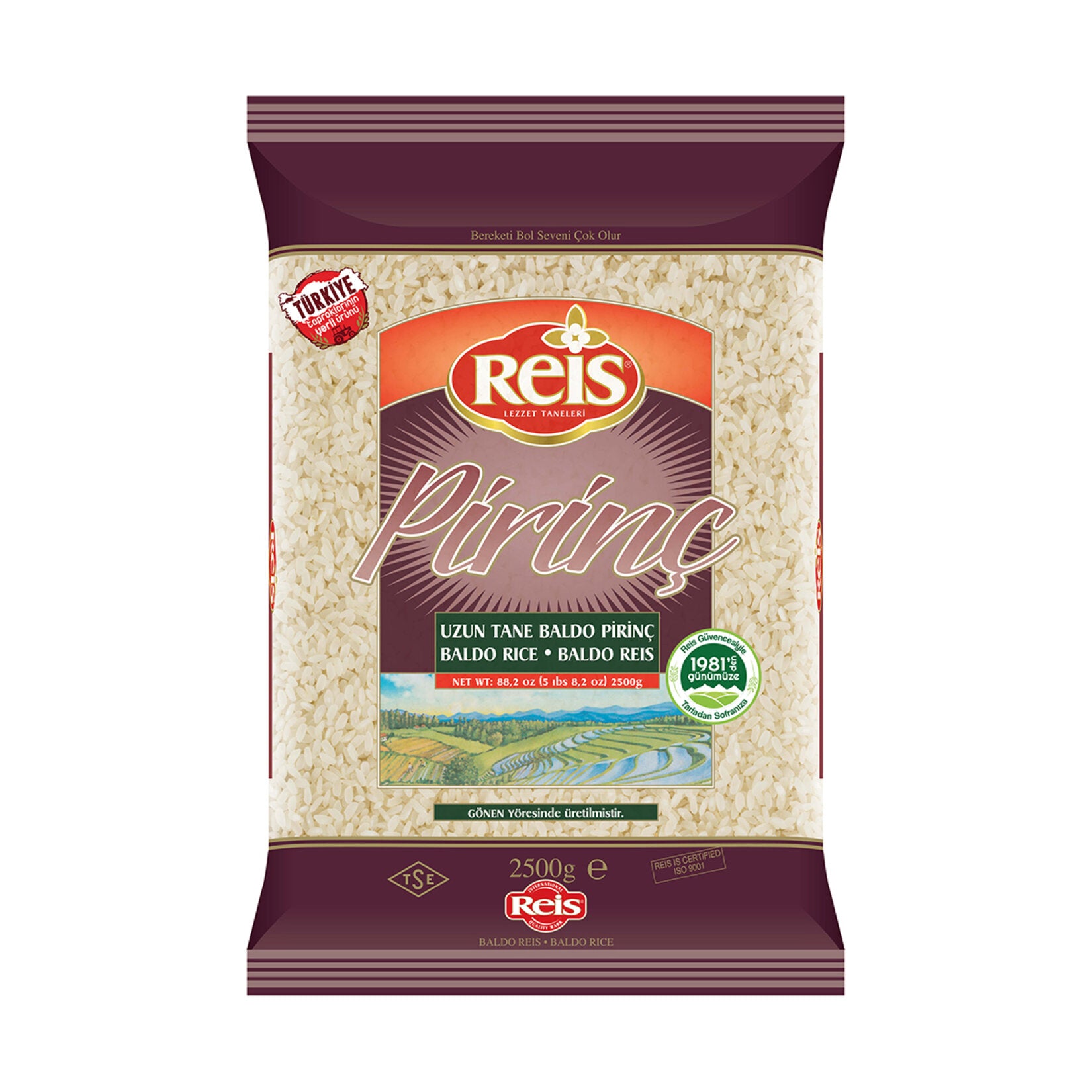 Reis Gönen Baldo Rice (Baldo Pirinç) 2.5 Kg