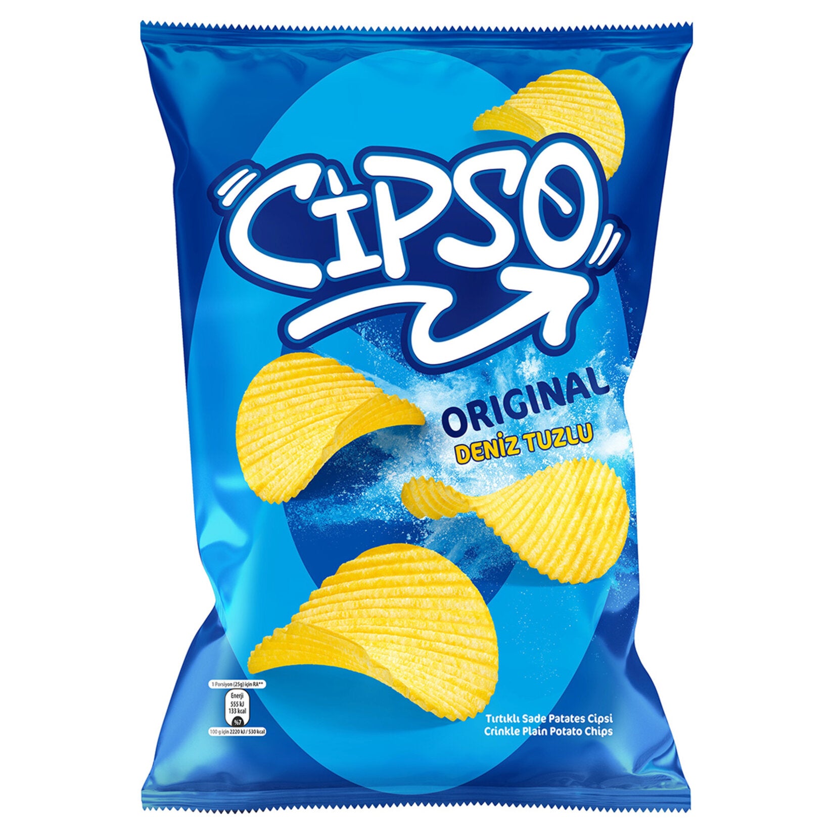 Cipso Crinkle Cut Sea Salt Potato Chips 125g