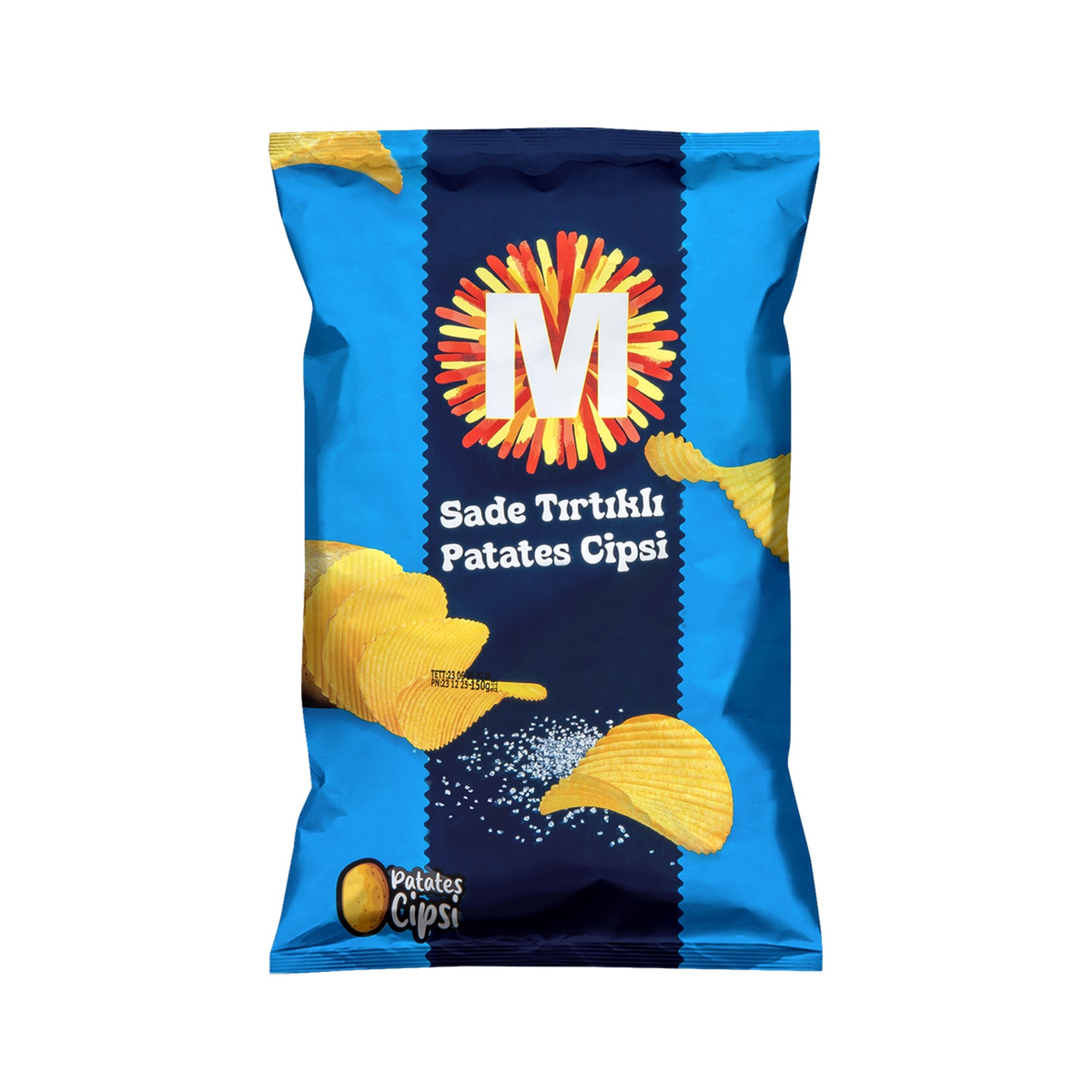 Migros Plain Ruffled Potato Chips 150g