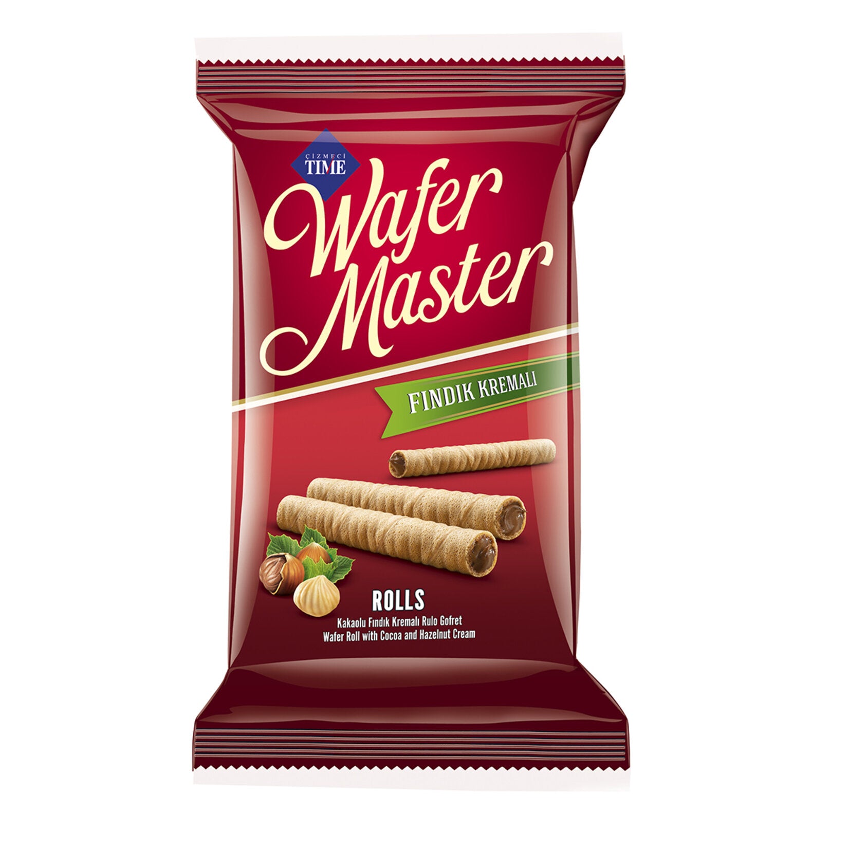 Çizmeci Time Hazelnut Cream Roll Wafer 280g