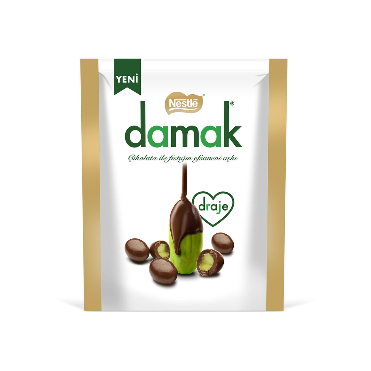 Nestle Damak Milk Chocolate Covered Pistachio (antep fıstığı) Dragee 50 G