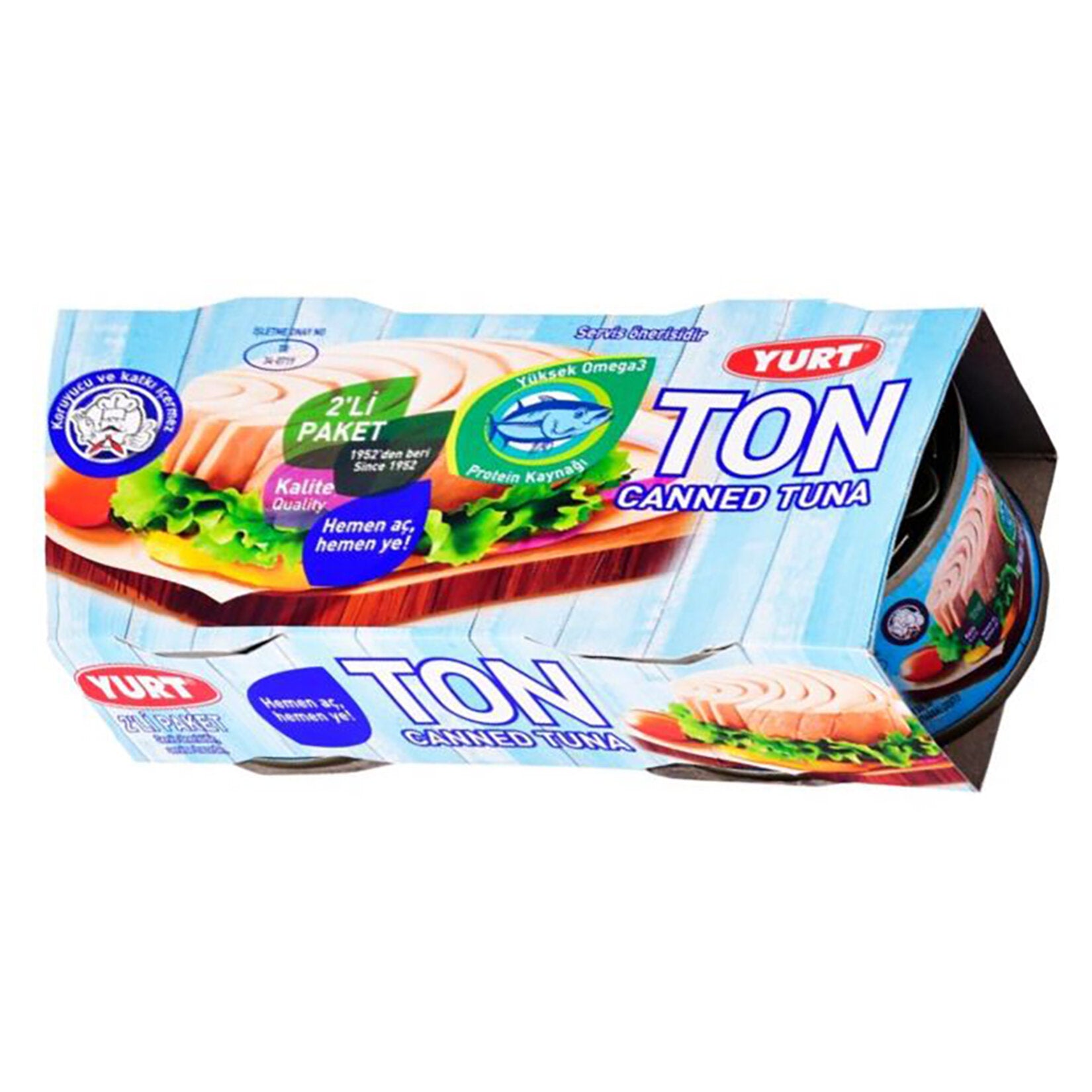 Yurt Ayçiçekyağlı Ton Balığı 2x160 G