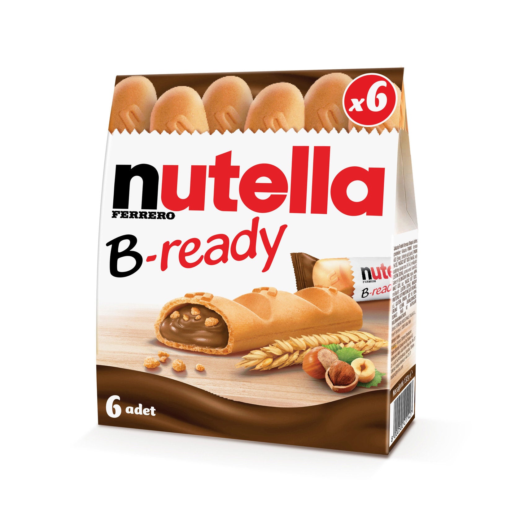 Nutella B-ready 6 Pack 132g