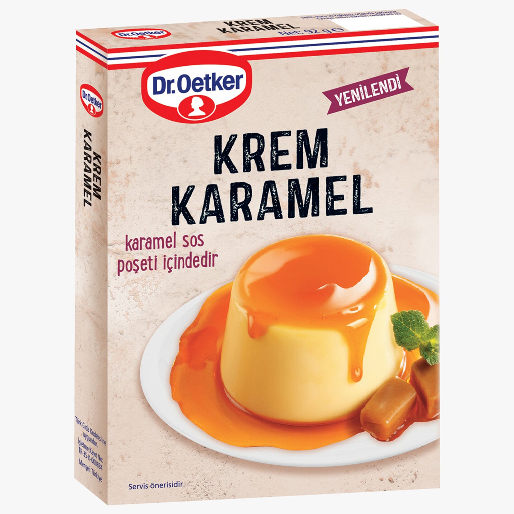 Dr.Oetker Cream Caramel Powder Mix (Krem Karamel Toz Karışım) 92g