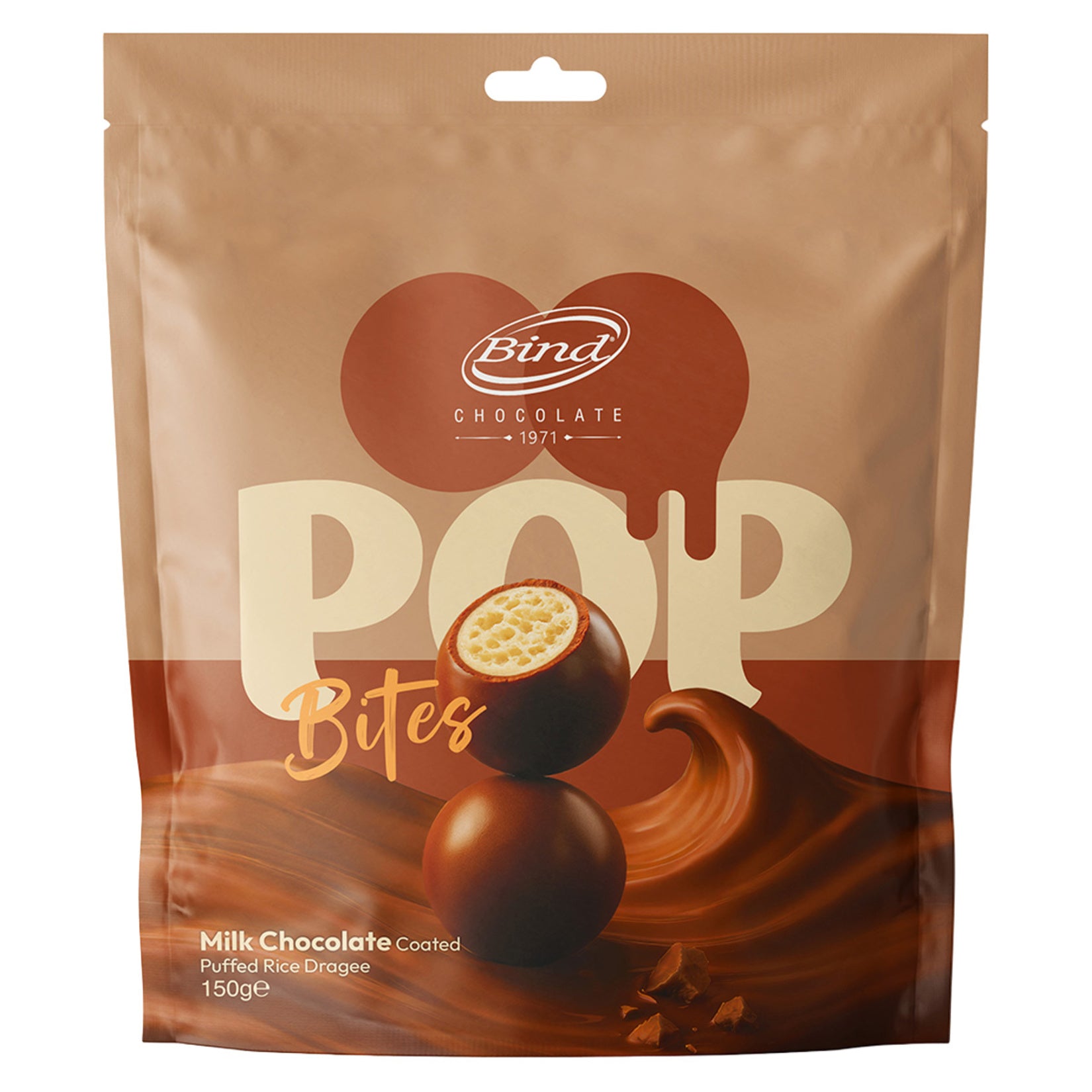 Bind Milk Chocolate Covered Puffed Rice Dragee 150 G
