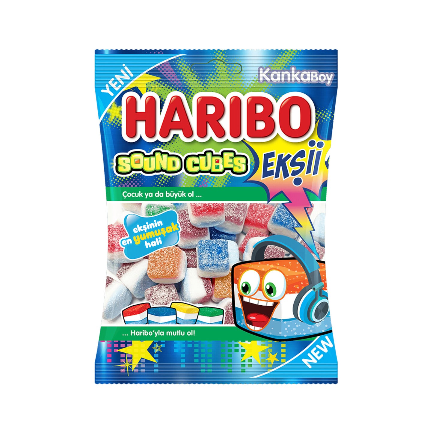 Haribo Ekşii Sound Cubes 70 G