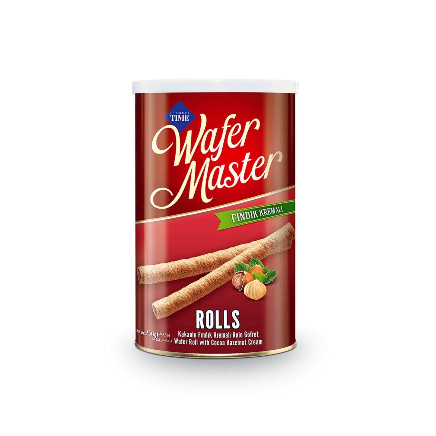 Çizmeci Time Hazelnut (Fındık) Wafer Master Tin 250 G