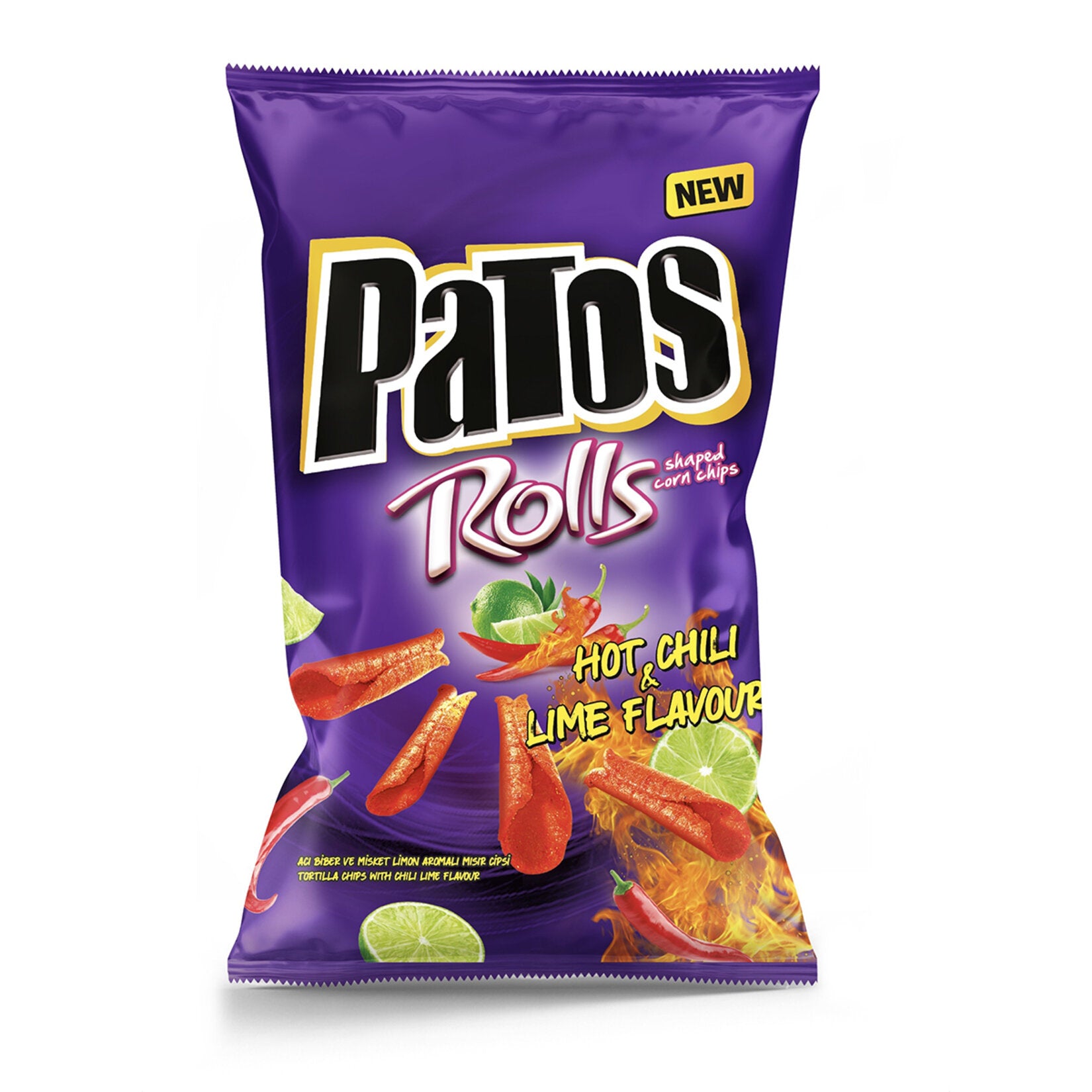 Patos Rolls Chili Lime Süper Boy 109 G