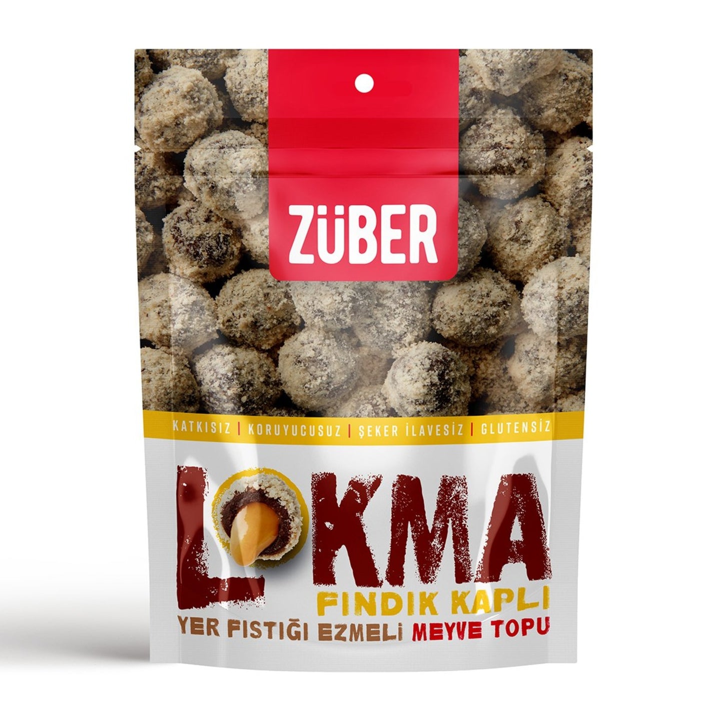 Züber Lokma Nut-Covered Fruit Ball (Fındık Kaplı Meyve Topu) 96 G