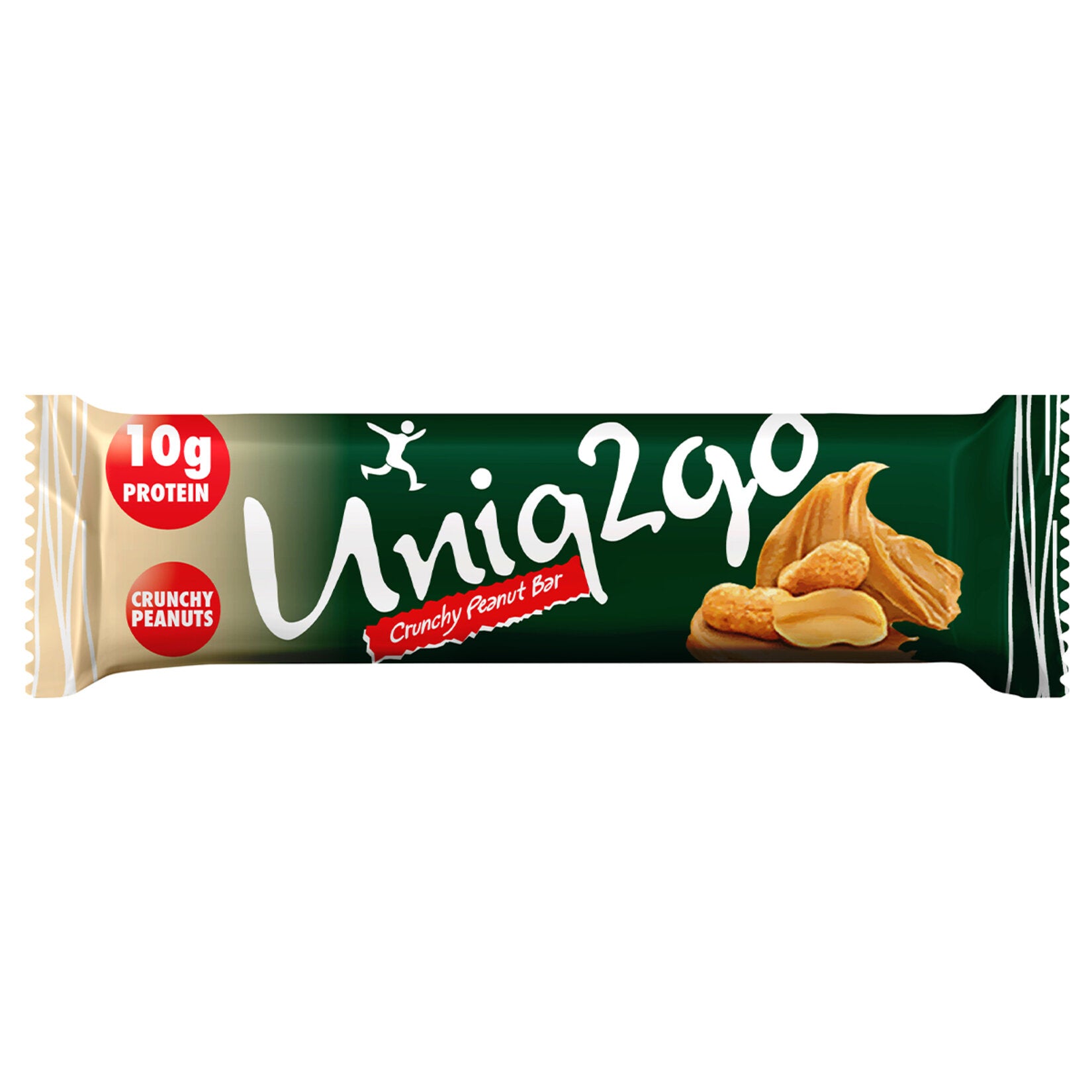 Uniq2go Crunchy Peanut Butter Protein Bar (Fıstık Ezmeli Proteinli Bar) 40 G
