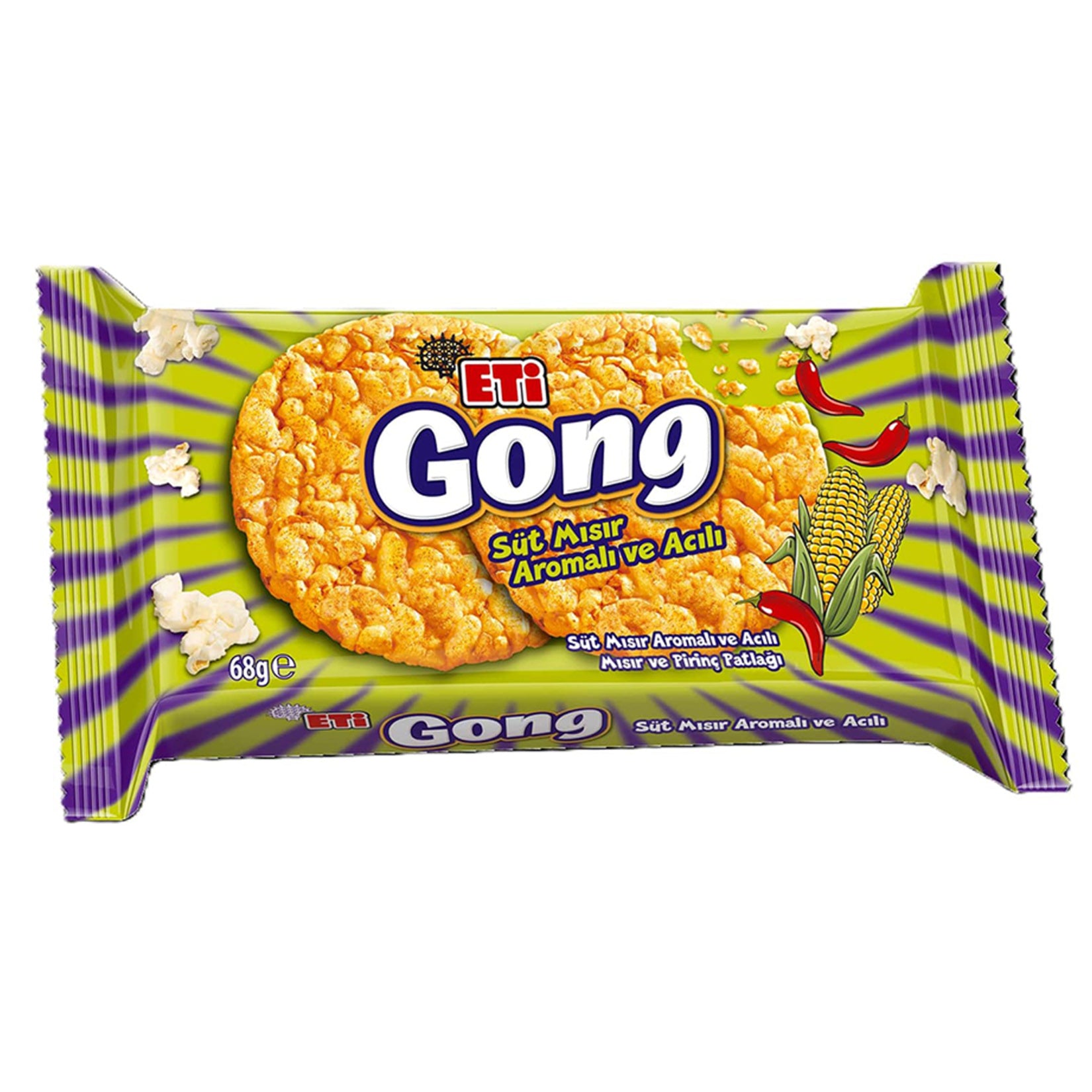 Eti Gong Sweet Corn & Spicy 68 G