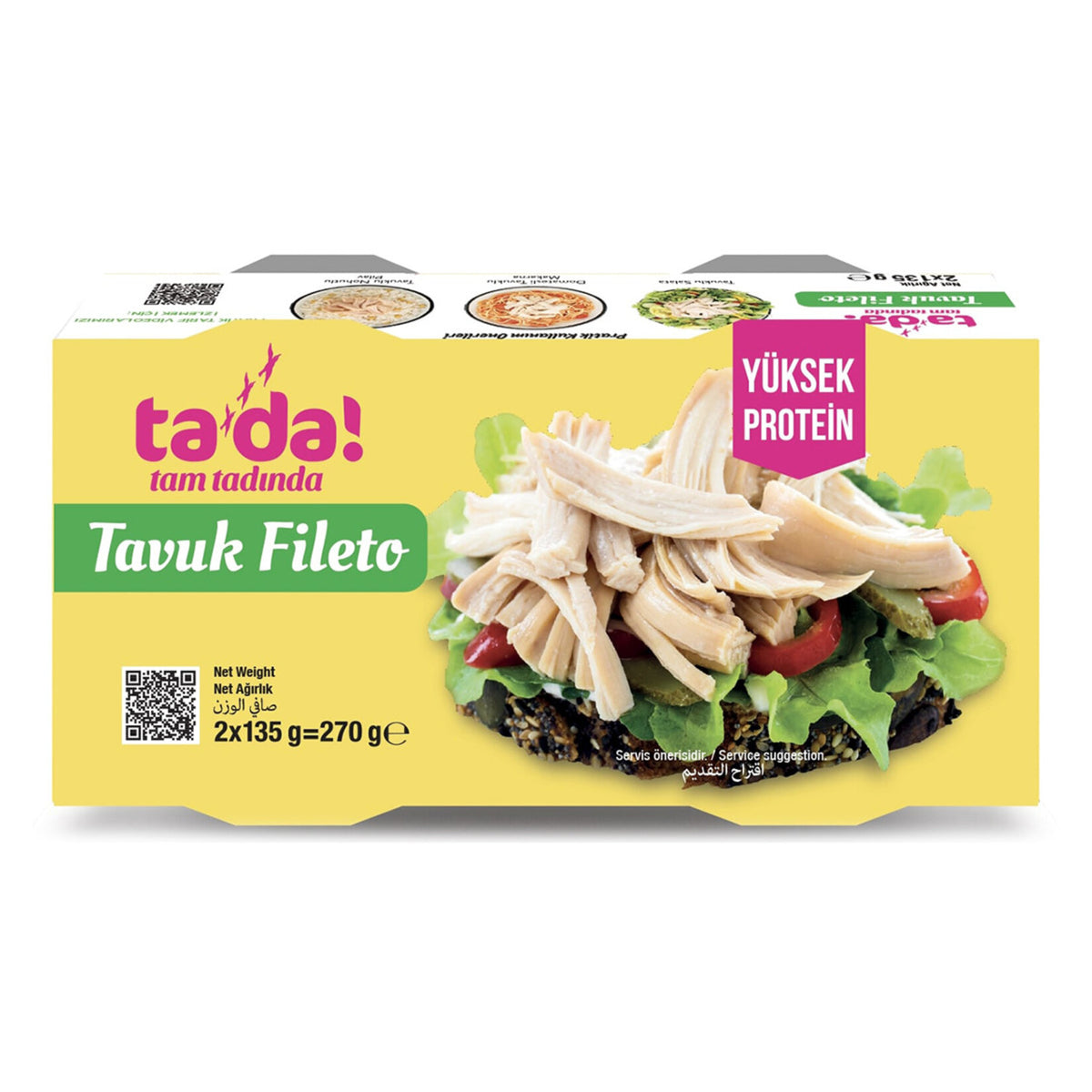 Tada Chicken Fillet (Tavuk Fileto) 2x135 G