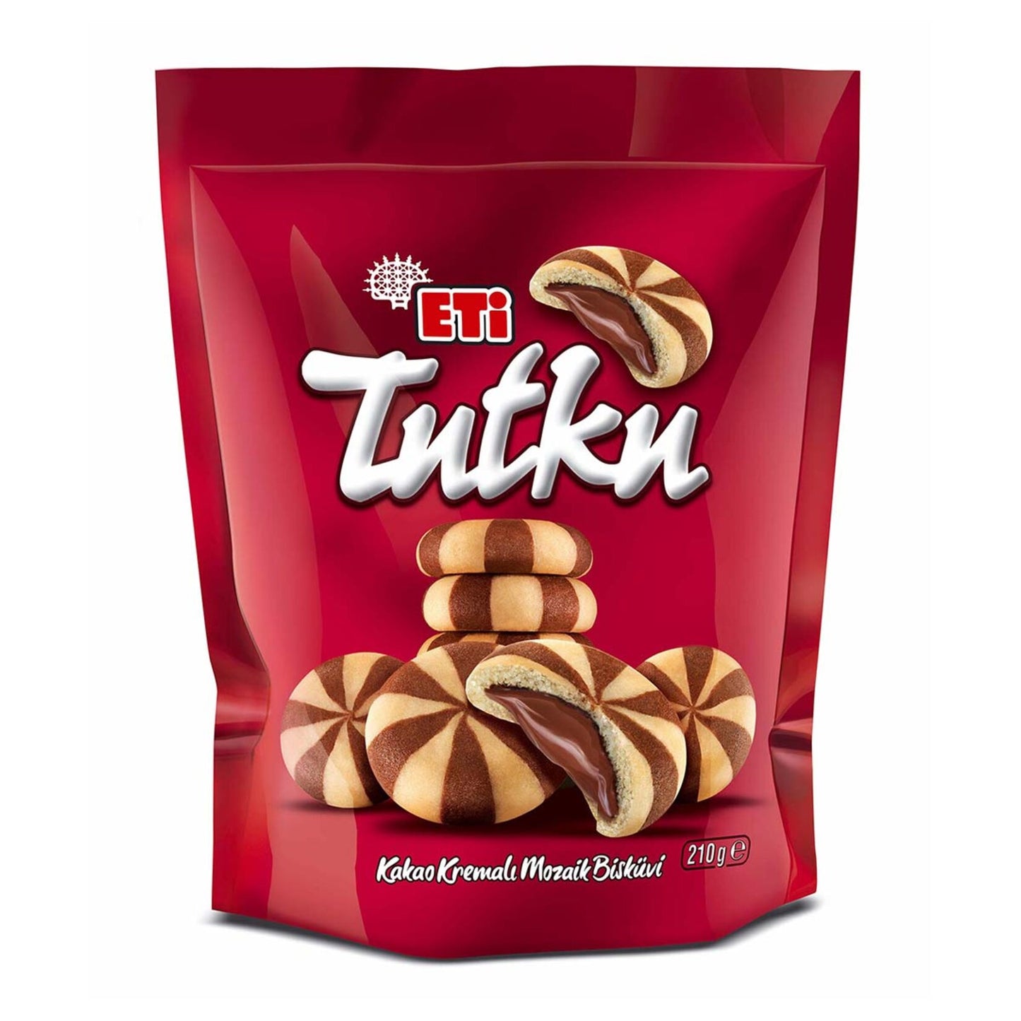 Eti Tutku Bag Cocoa Cream Mosaic Biscuit 210 G