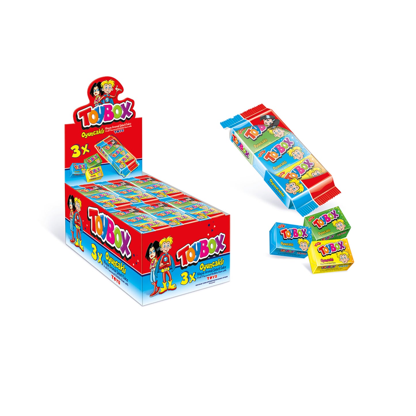 Toybox Oyuncaklı Sakız 3Lü 15 G