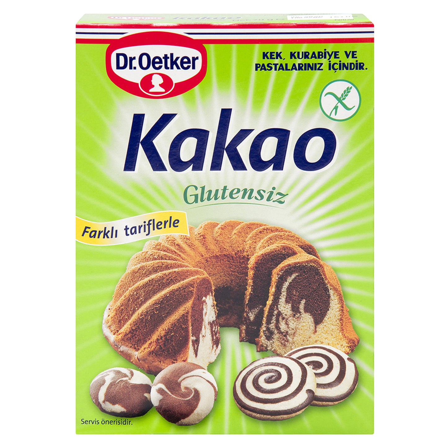 Dr.Oetker Gluten-Free Cocoa (Glutensiz Kakao) 70 G