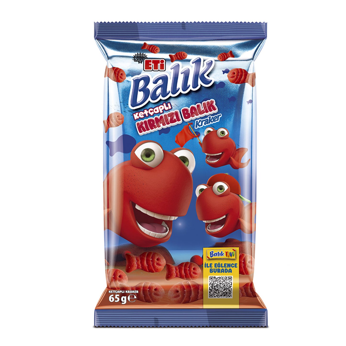 Eti Ketchup Red Fish Crackers 65 G