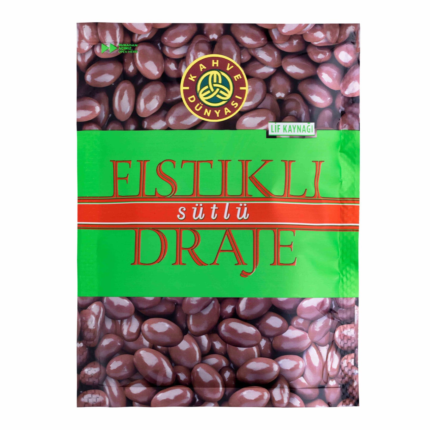 Kahve Dünyası Milk Chocolate with Pistachio (Antepfıstığı) Dragee 60g