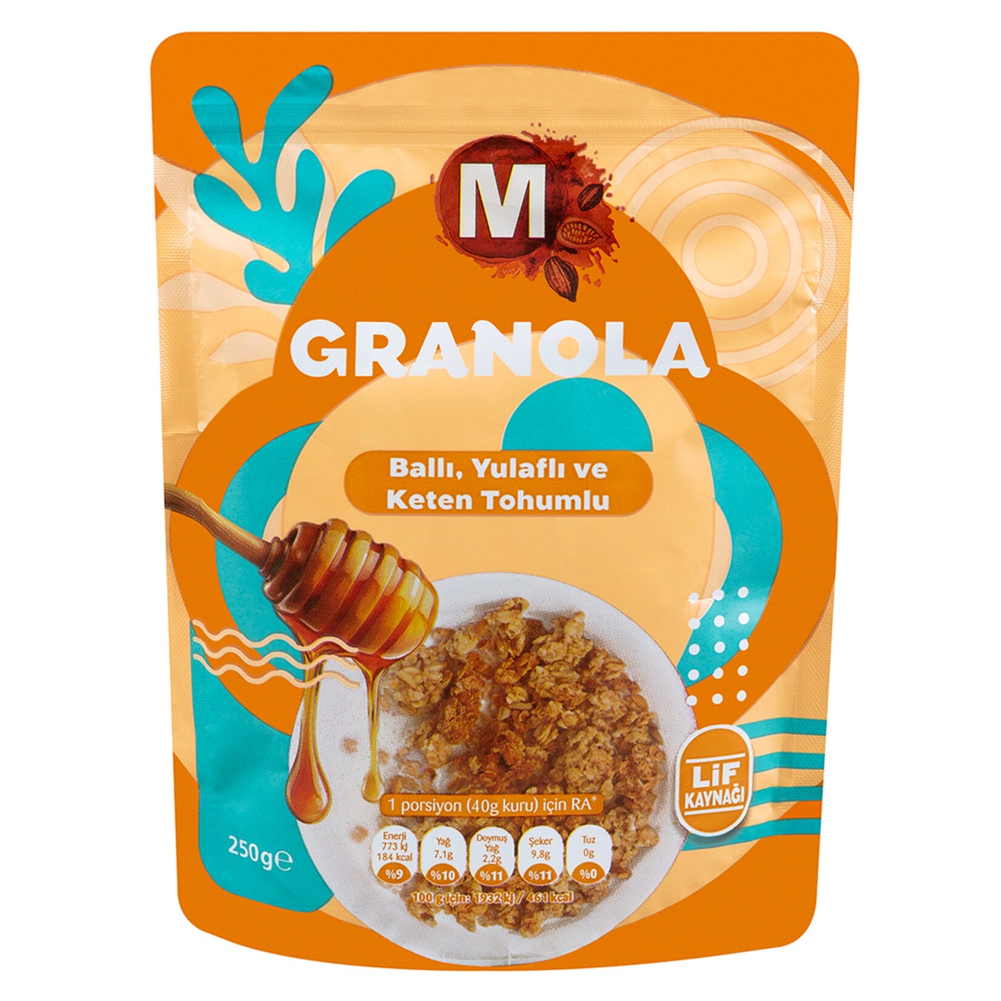 Migros Granola Yulaflı Ballı Ve Keten Tohumlu 250G