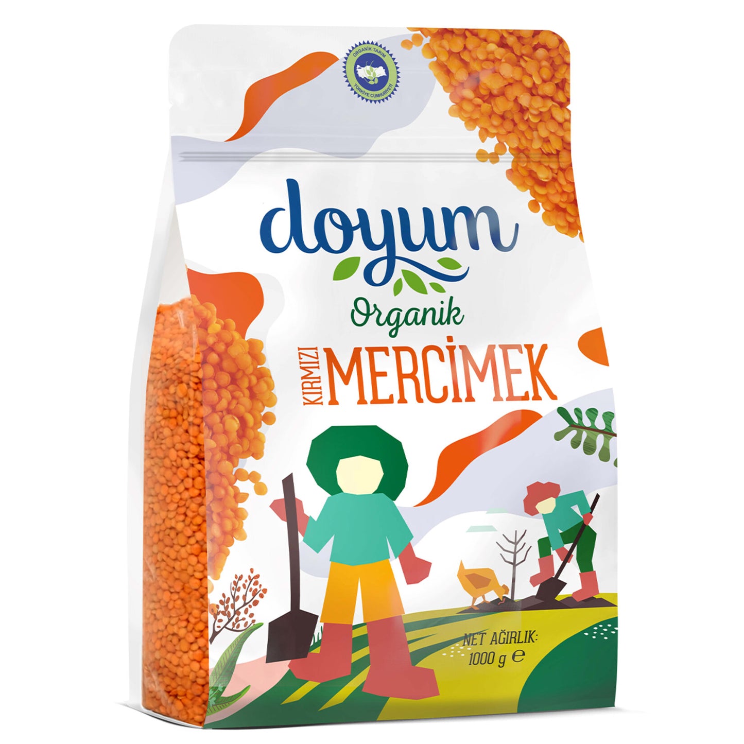 Doyum Organic Red Lentils (Kırmızı Mercimek) 1 Kg